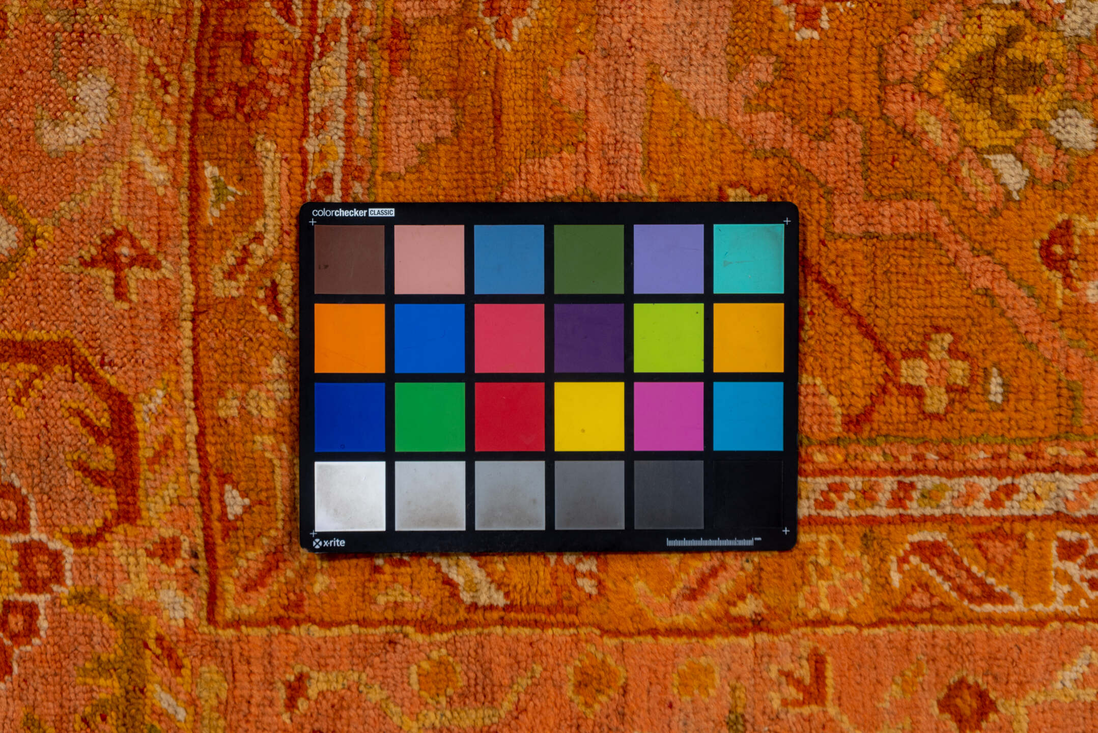 11' x 14' one-of-a-kind handmade vintage Oushak oversize rug. Color palette: brown, orange, peru, pink, red, yellow