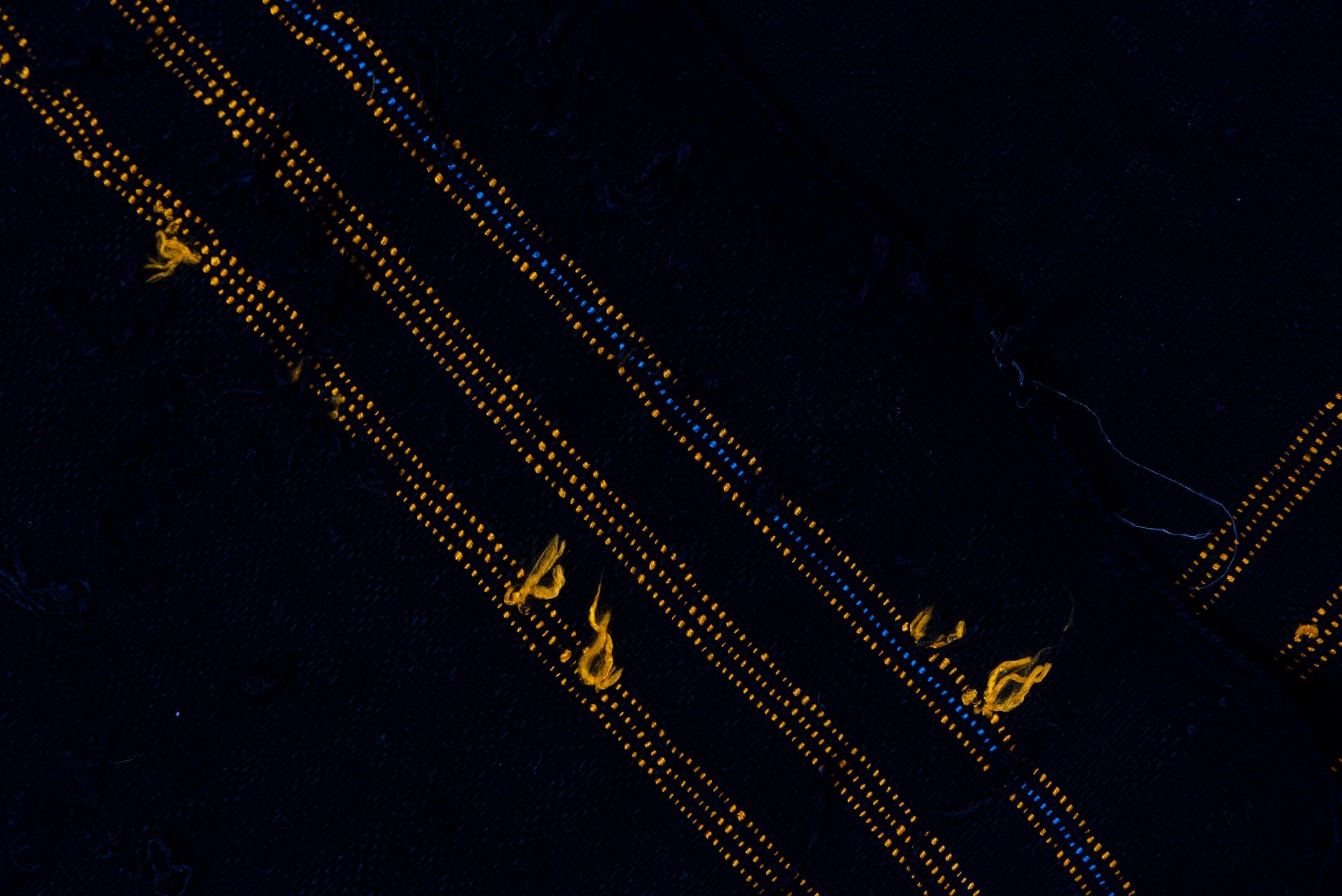 6' x 8' one-of-a-kind handmade vintage Cactus Kilim medium size rug. Color palette: blue, brown, gray, light blue