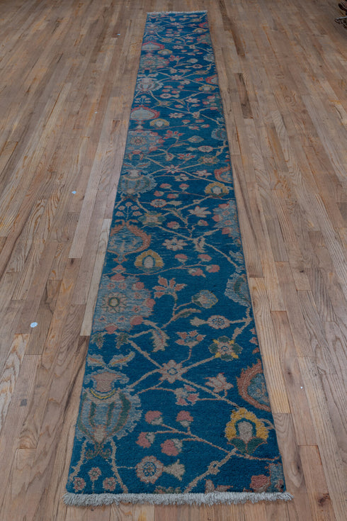 Vintage Mahal Runner Rug (2' x 14')