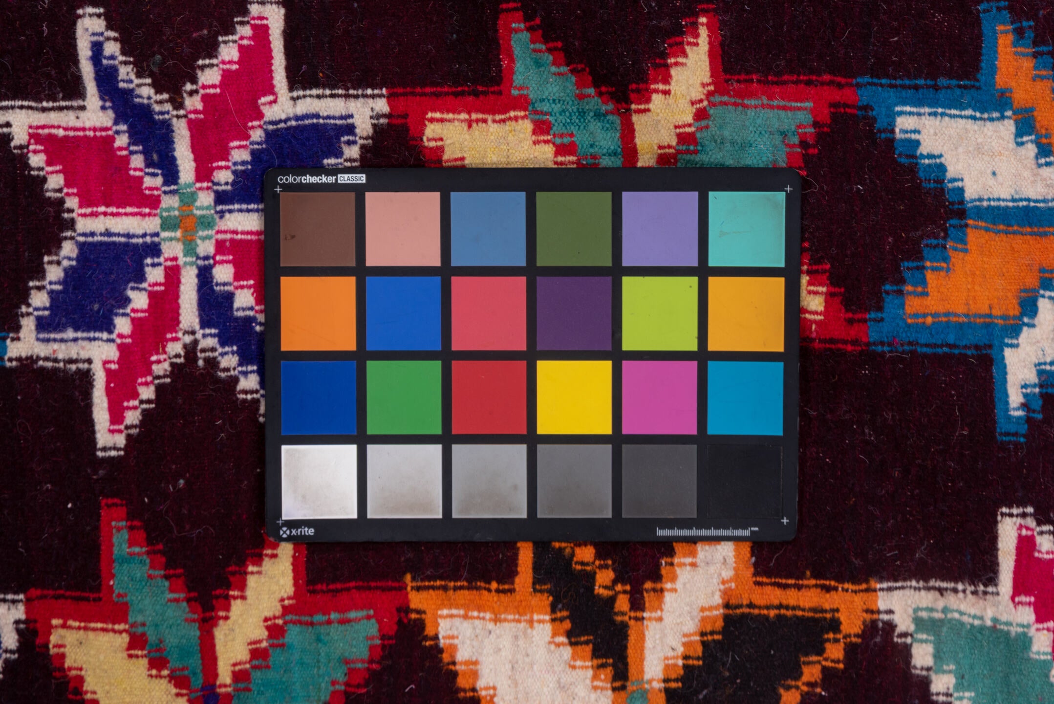7' x 10' one-of-a-kind handmade vintage Kilim large size rug. Color palette: plum, crimson, orange, ivory, turquoise, cobalt
