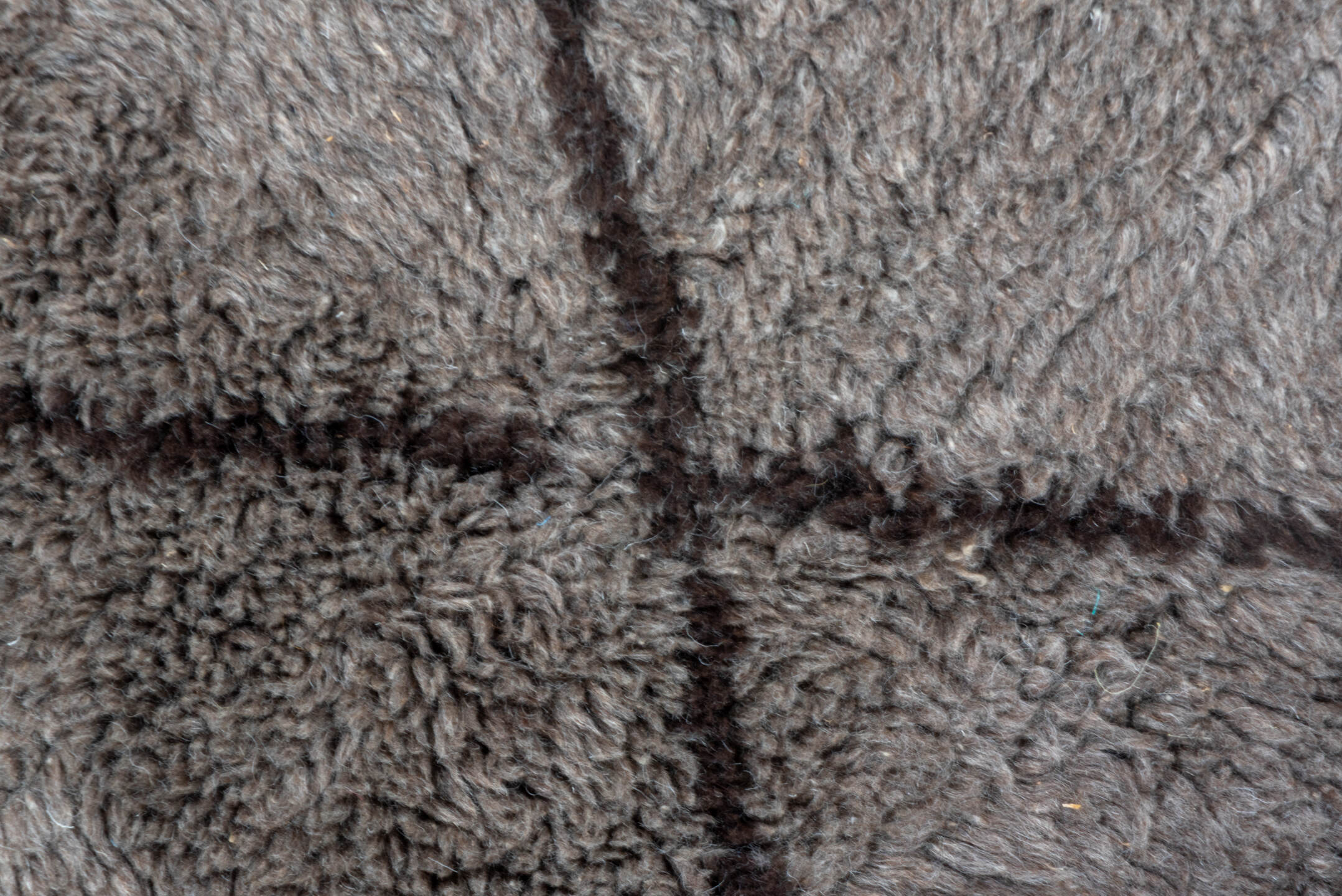 9' x 9' one-of-a-kind handmade vintage Moroccan rug. Color palette: taupe, charcoal, ivory, beige, gray, black
