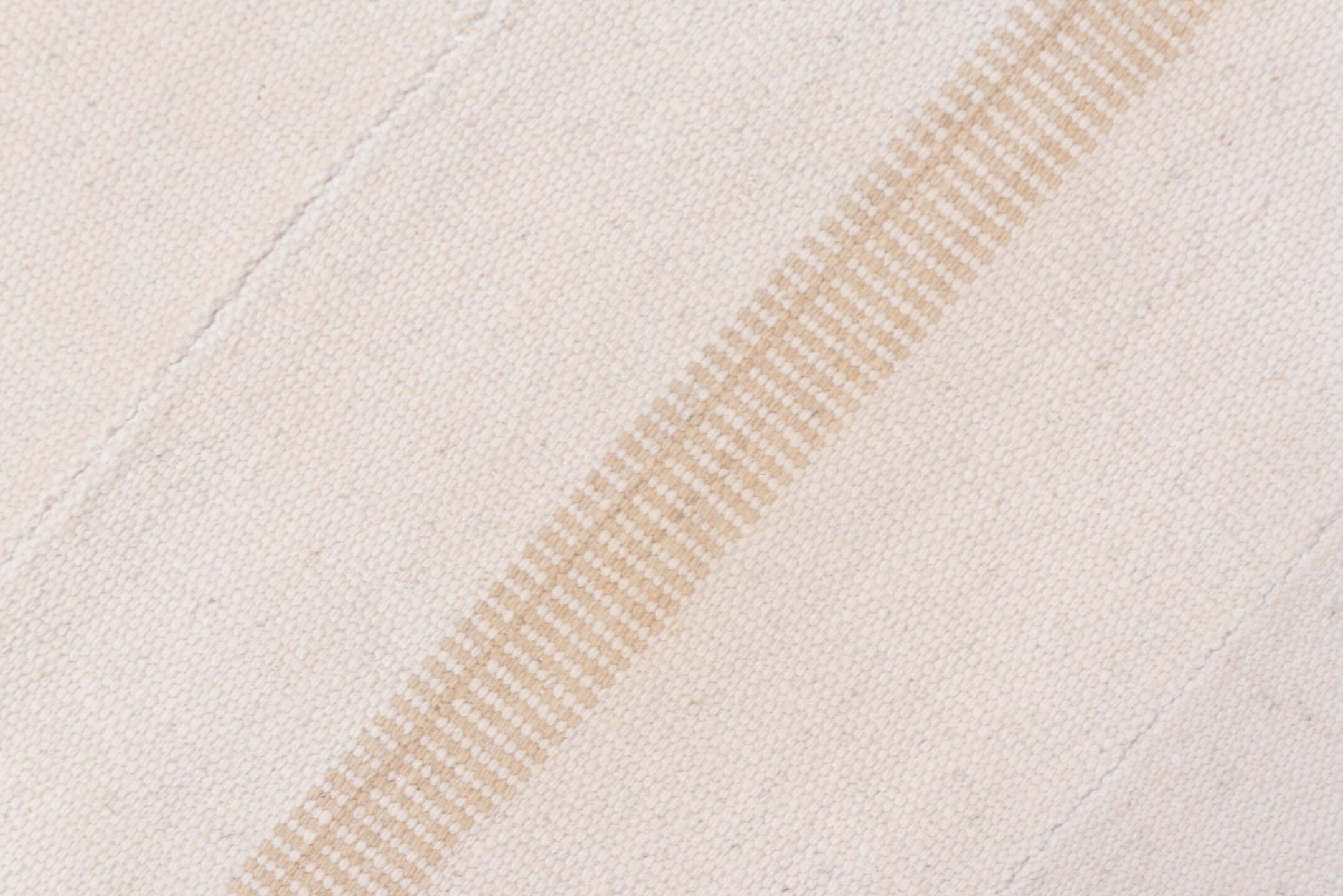 3' x 7' one-of-a-kind handmade vintage Flatweave rug. Color palette: ivory, cream, beige