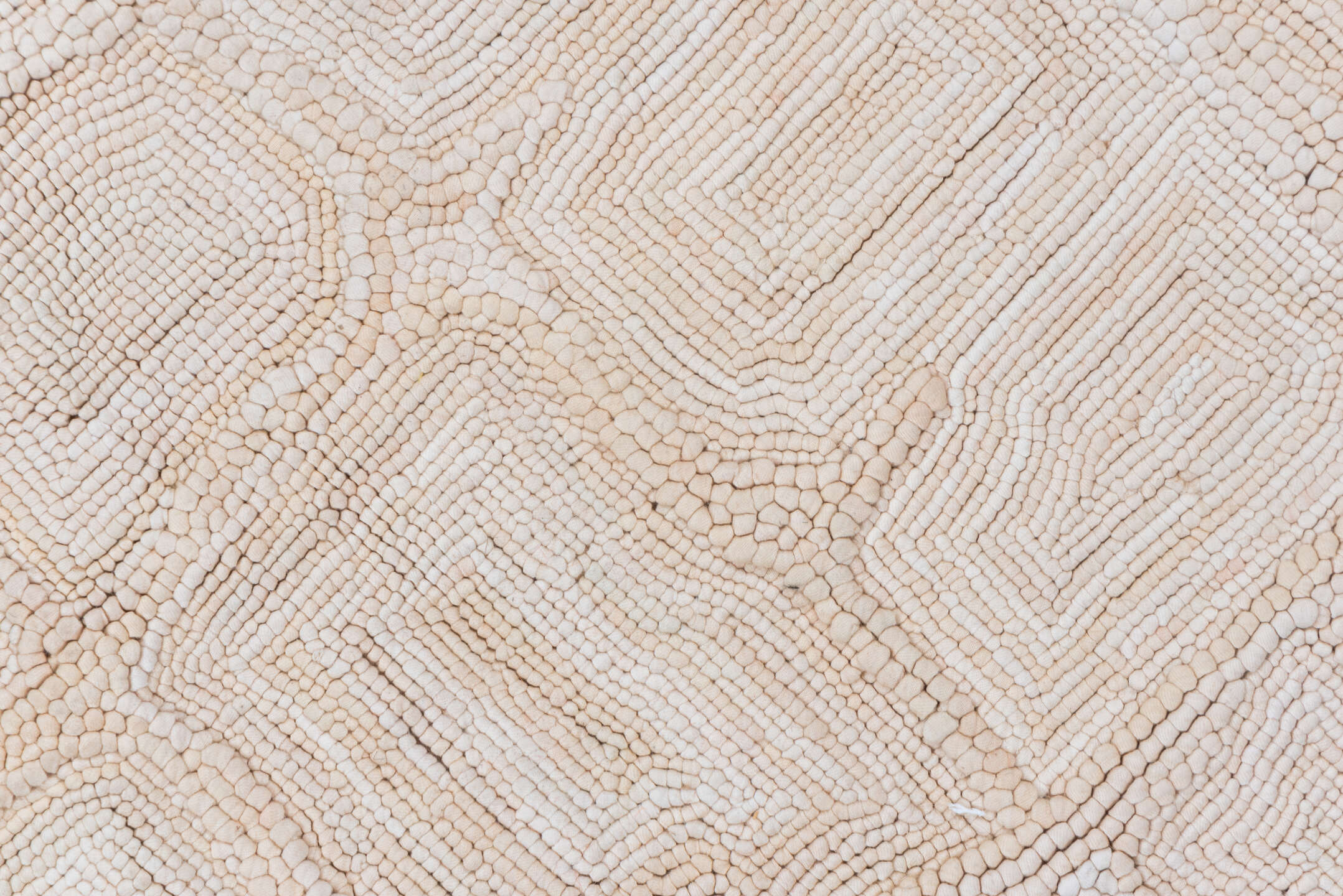 8' x 10' one-of-a-kind handmade vintage Flatweave large size rug. Color palette: ivory, blush, cream, beige, taupe, pink