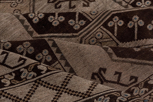 Antique Afghan Area Rug (7' x 15')