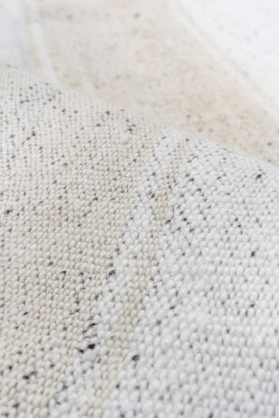 4' x 12' one-of-a-kind handmade vintage Flatweave runner rug. Color palette: gainsboro, gray, lavender blush, light gray