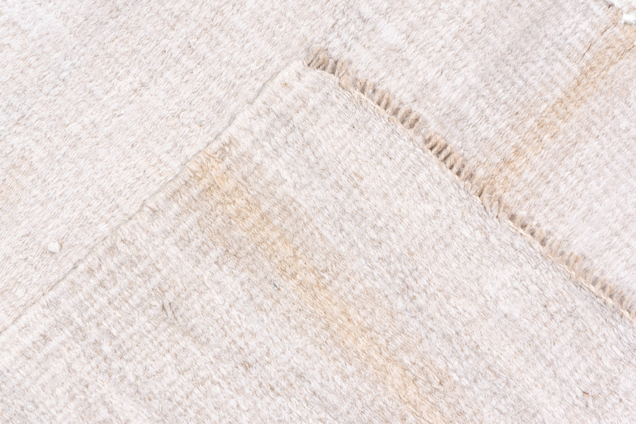 5' x 13' one-of-a-kind handmade vintage Hemp Kilim rug. Color palette: ivory, cream, beige, taupe, gray