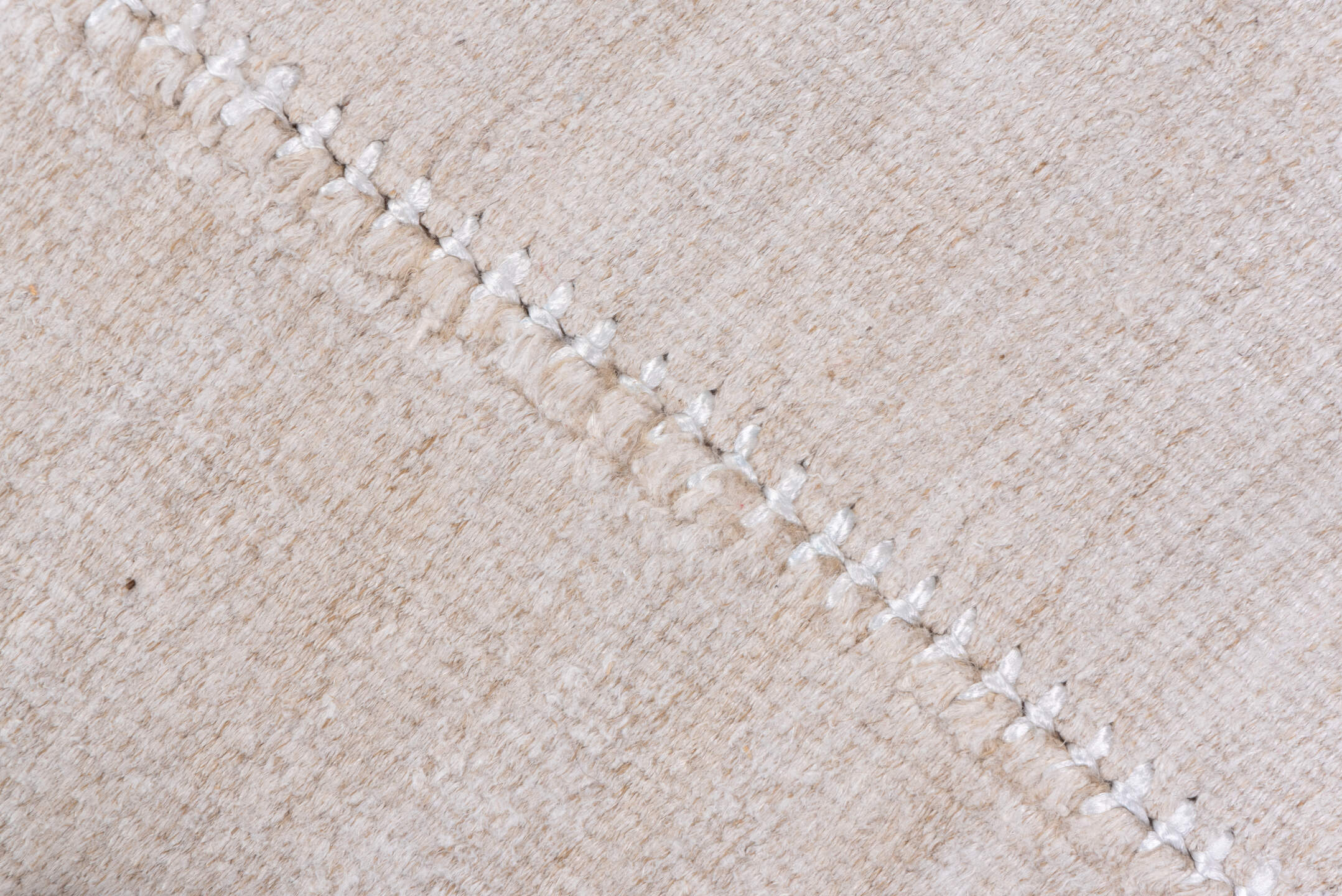 6' x 15' one-of-a-kind handmade vintage Hemp Kilim rug. Color palette: ivory, cream, beige, taupe, gray