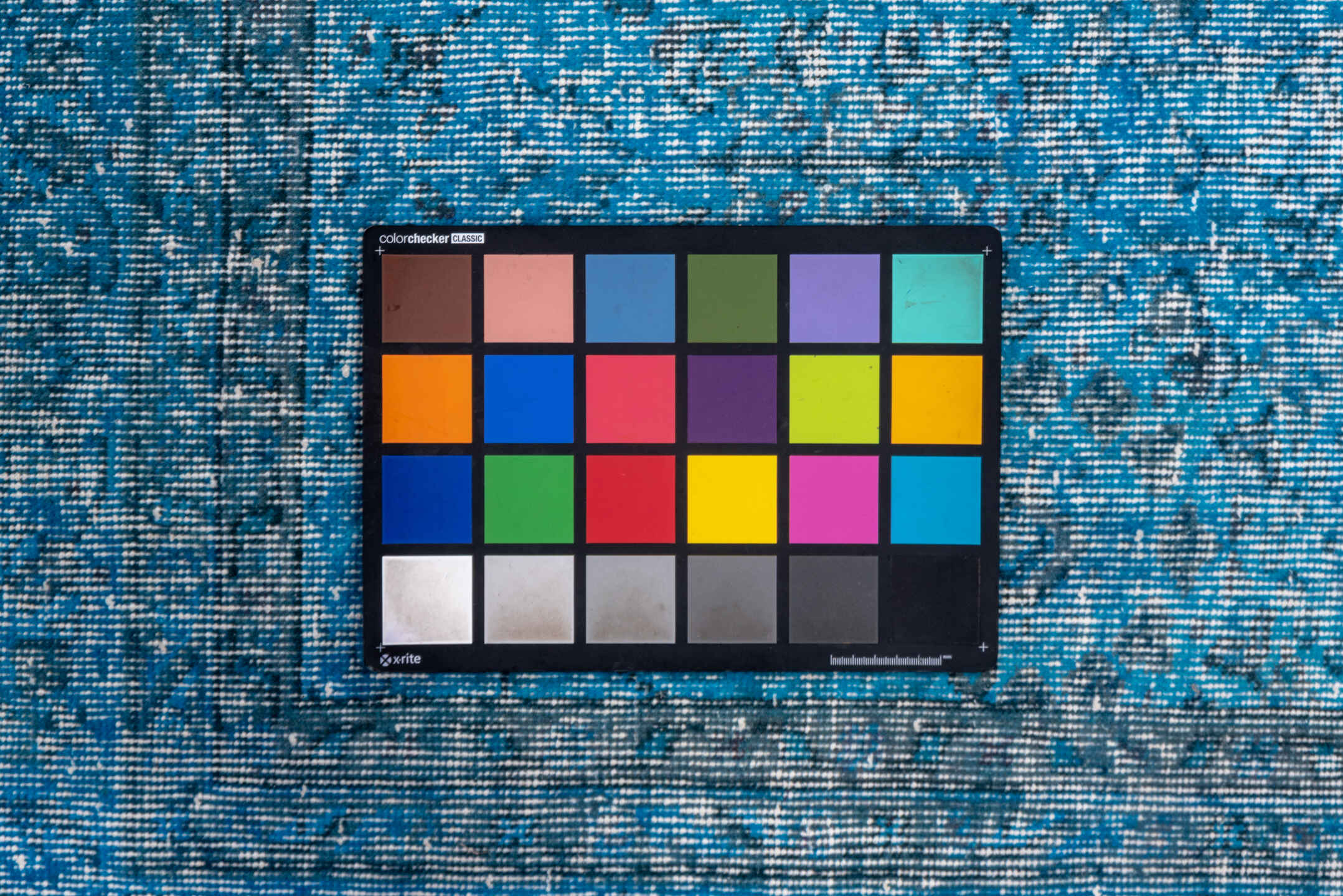 6' x 10' one-of-a-kind handmade vintage Sparta large size rug. Color palette: blue, gray, light blue, light gray