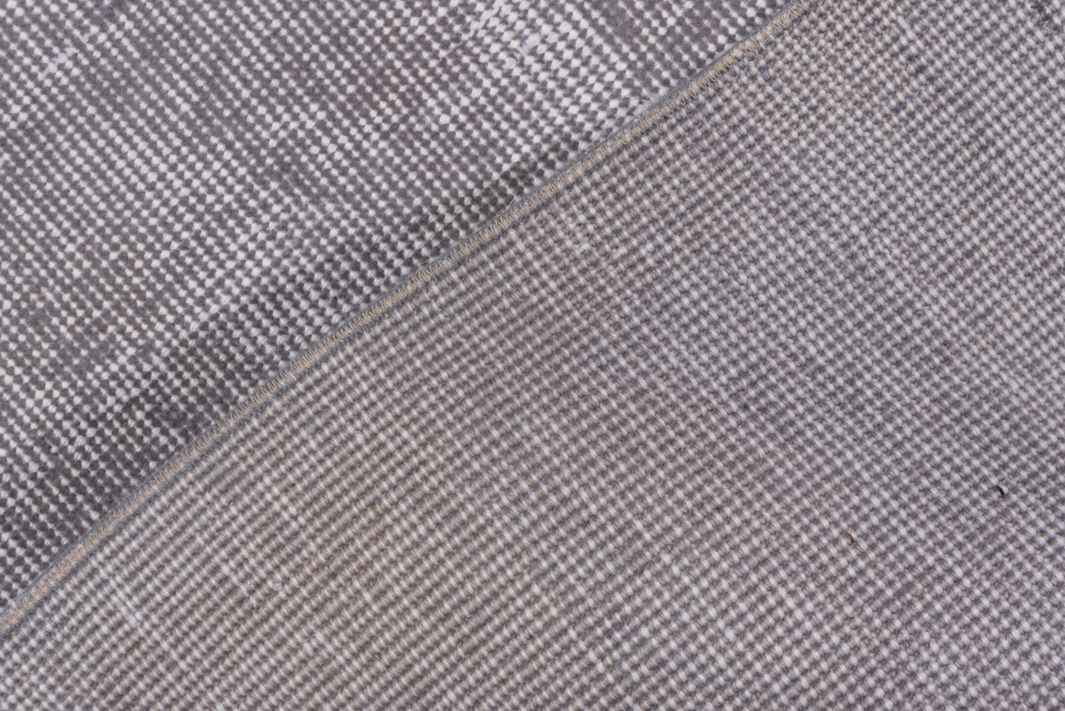 6' x 9' one-of-a-kind handmade vintage Sparta medium size rug. Color palette: gray, light blue, light gray, light slate gray