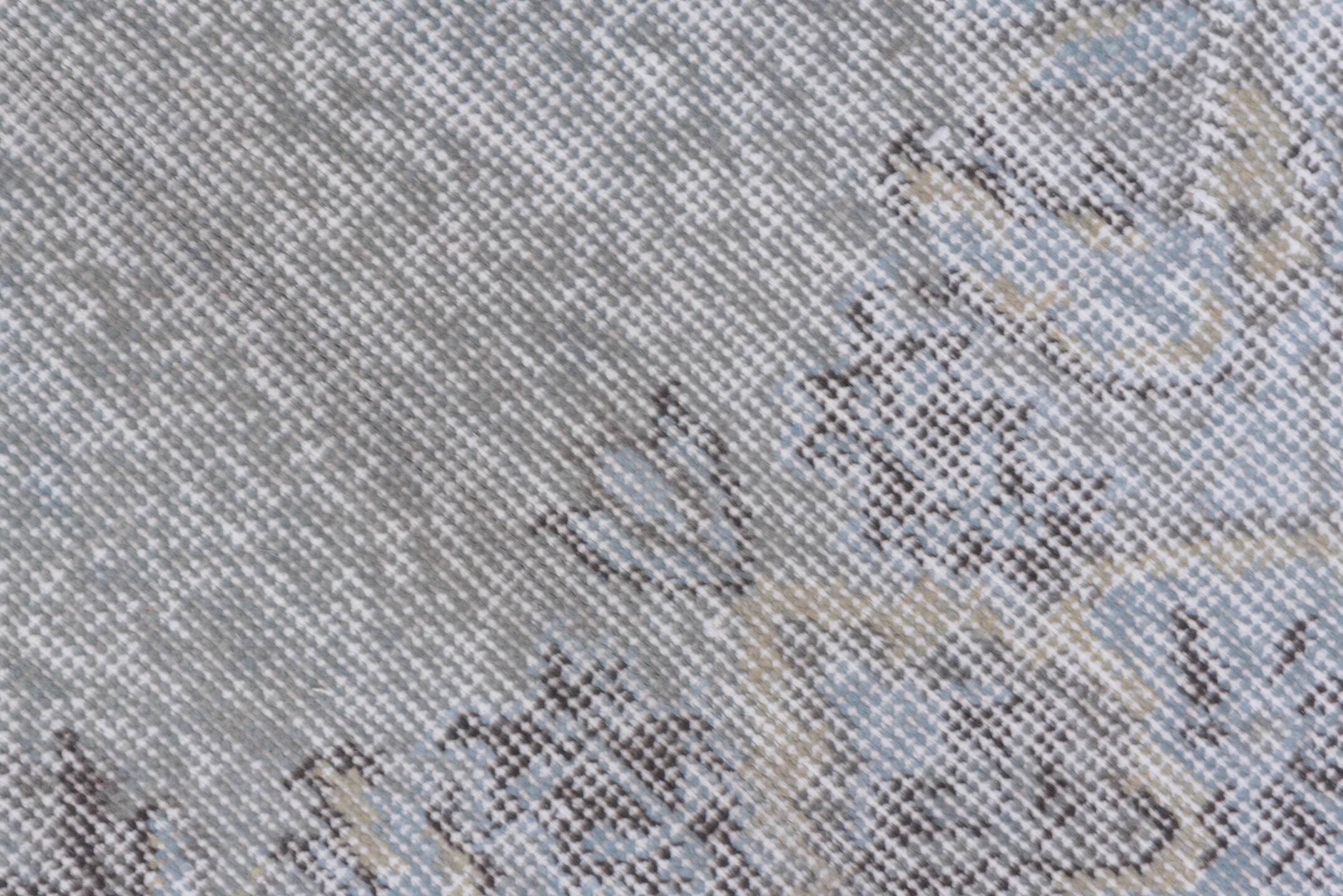 5' x 10' one-of-a-kind handmade vintage Sparta medium size rug. Color palette: ivory, taupe, beige, stone, light gray, gray