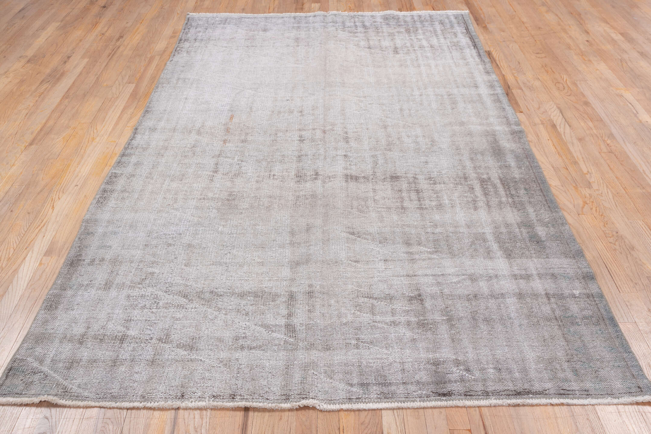 6' x 9' one-of-a-kind handmade vintage Sparta medium size rug. Color palette: taupe, ivory, gray, greige, beige