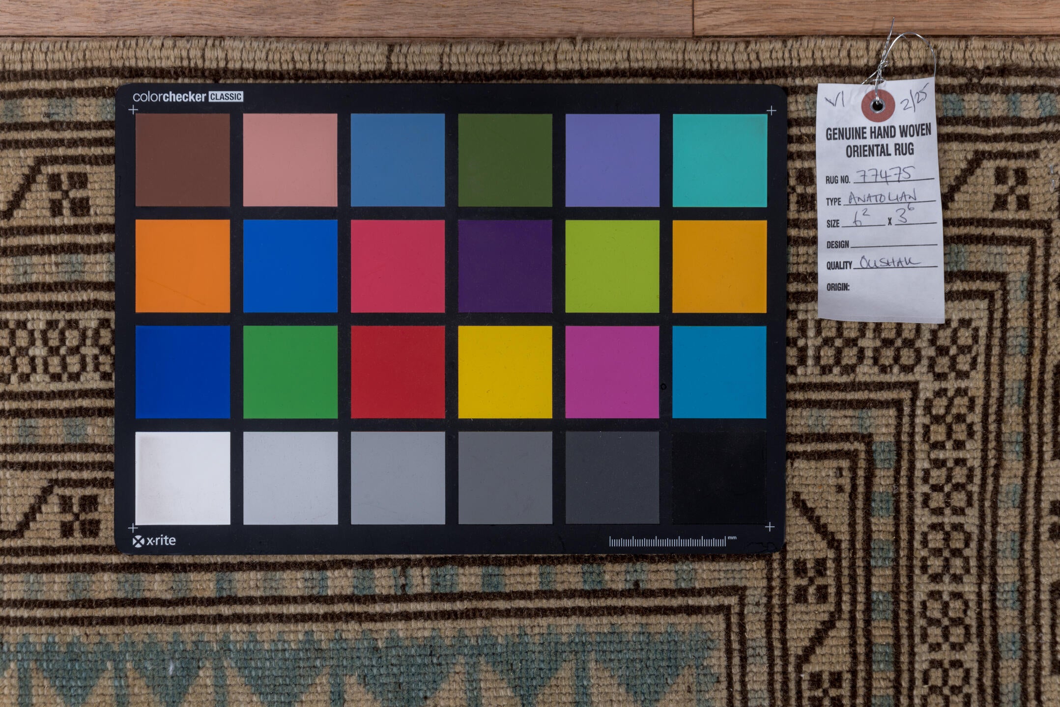 3' x 6' one-of-a-kind handmade vintage Anatol small size rug. Color palette: black, brown, gray