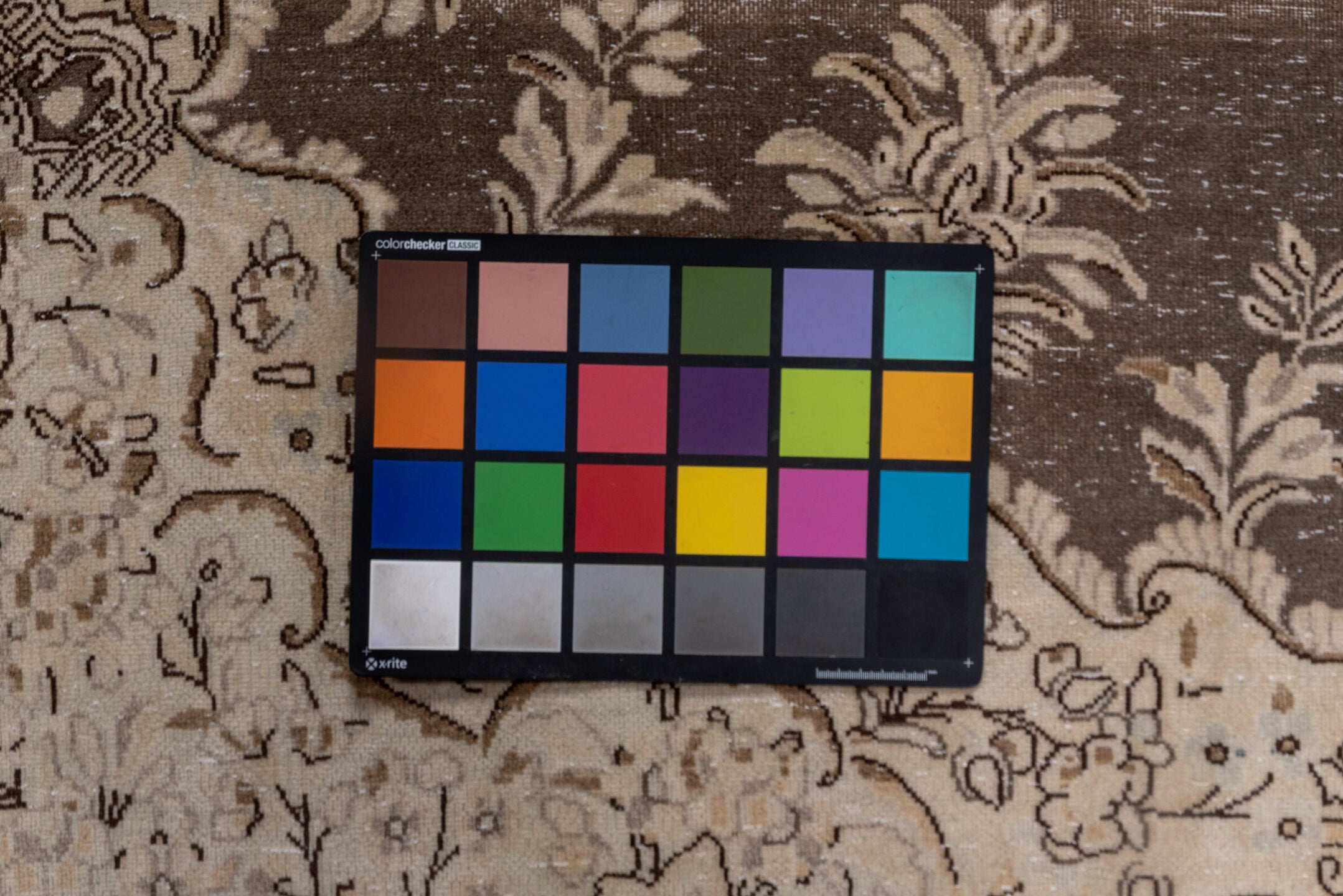 9' x 9' one-of-a-kind handmade vintage Tabriz rug. Color palette: brown, gray, light gray, off-white, pink