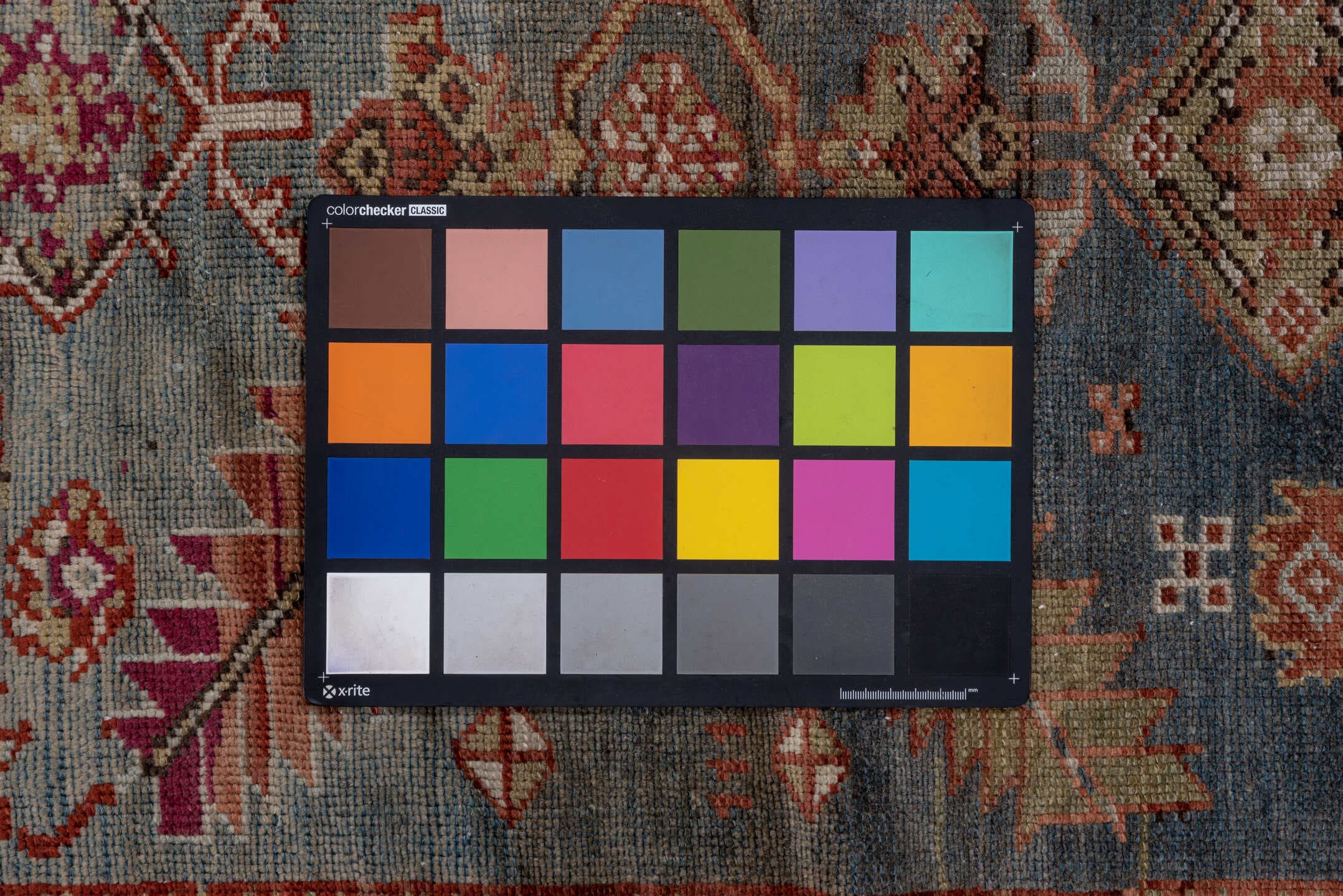 3' x 12' one-of-a-kind handmade antique NW Persian runner rug. Color palette: blue, rust, ivory, camel, burgundy, taupe