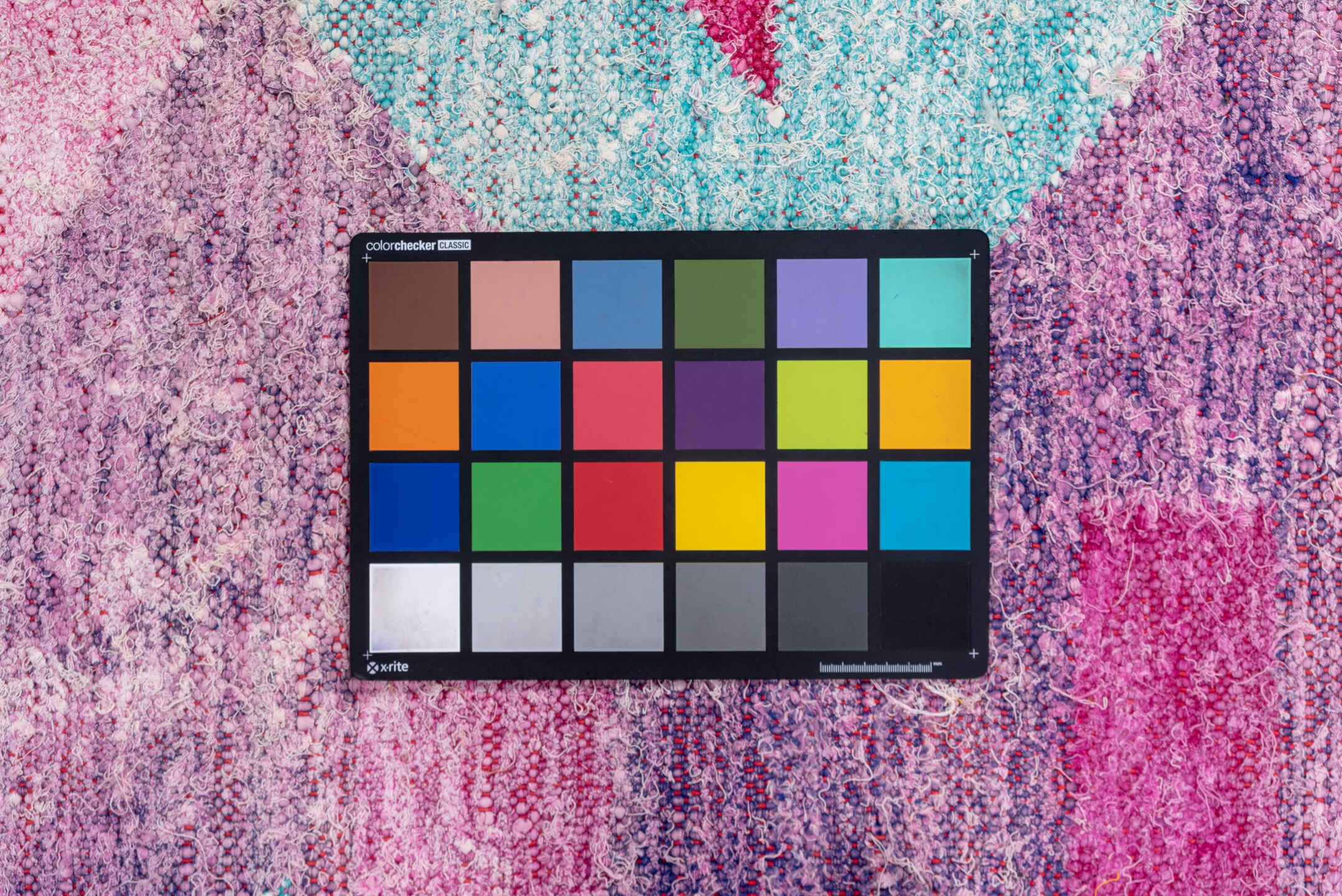 4' x 8' one-of-a-kind handmade vintage Rag Rug rug. Color palette: blue, dark gray, dark slate gray, gray, light blue