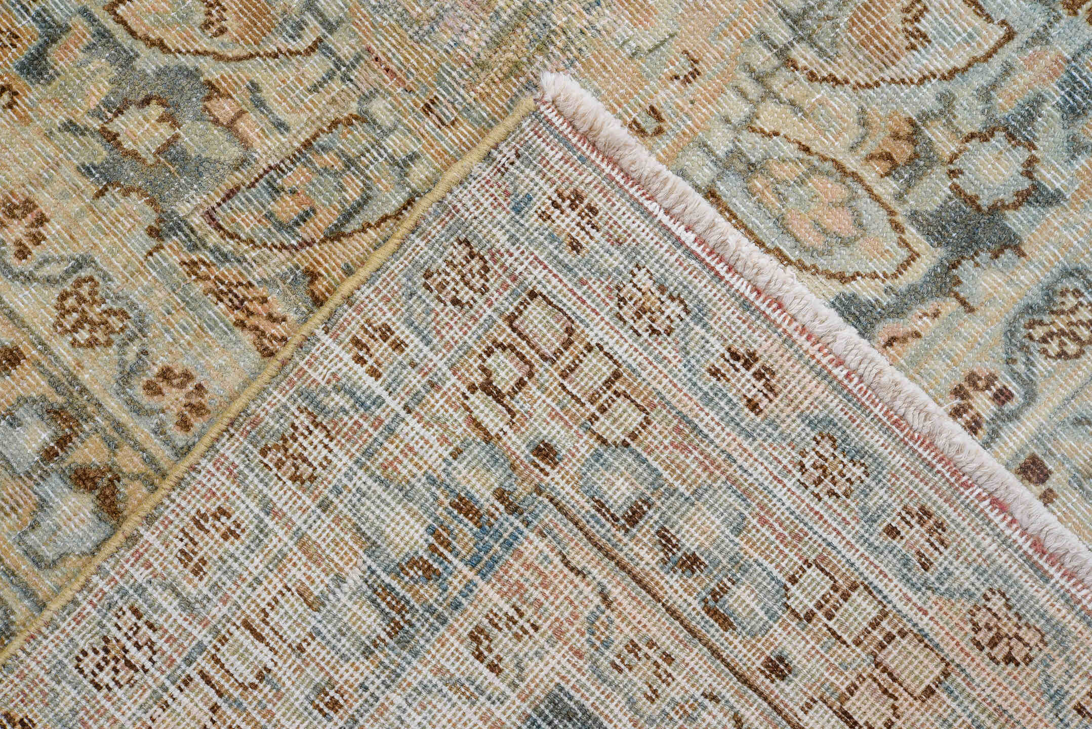 8' x 11' one-of-a-kind handmade vintage Khorassan large size rug. Color palette: blue, dark gray, dim gray, gray, light blue