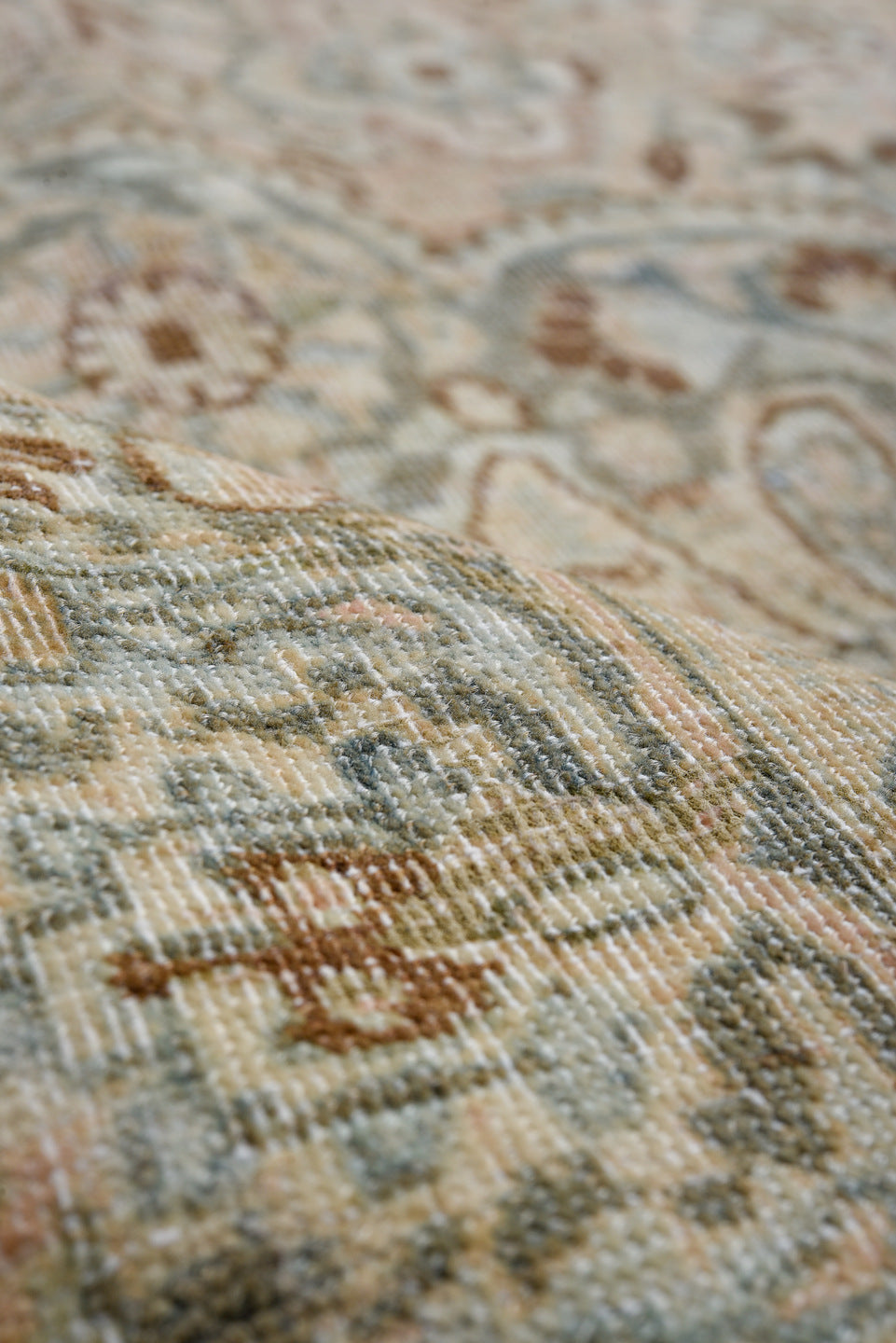 8' x 11' one-of-a-kind handmade vintage Khorassan large size rug. Color palette: blue, dark gray, dim gray, gray, light blue