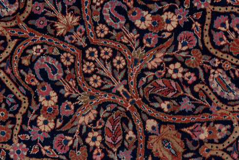 Vintage Kashan Area Rug (8' x 11')