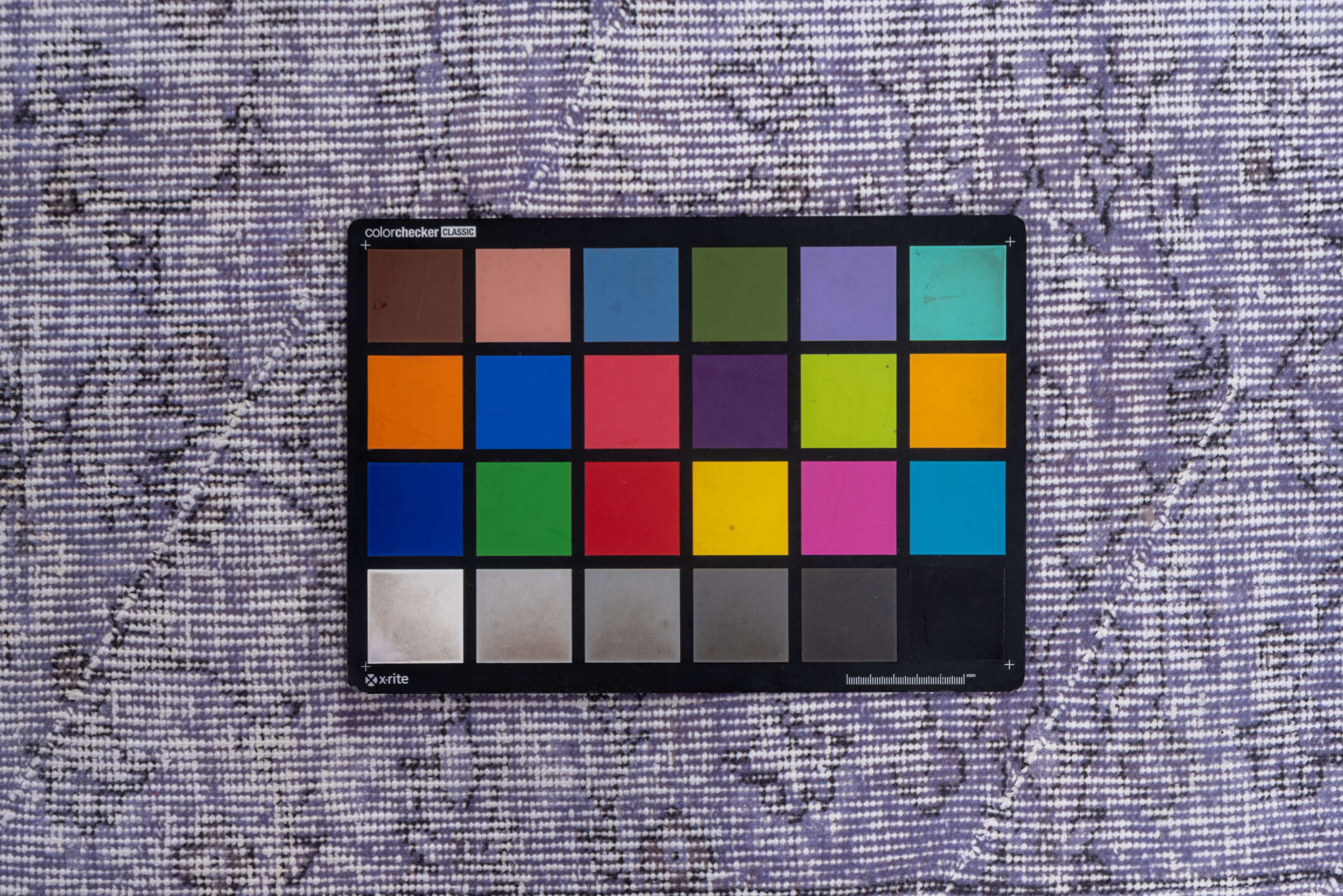 5' x 8' one-of-a-kind handmade vintage Overdyed medium size rug. Color palette: blue, gray, lavender, light blue, light gray