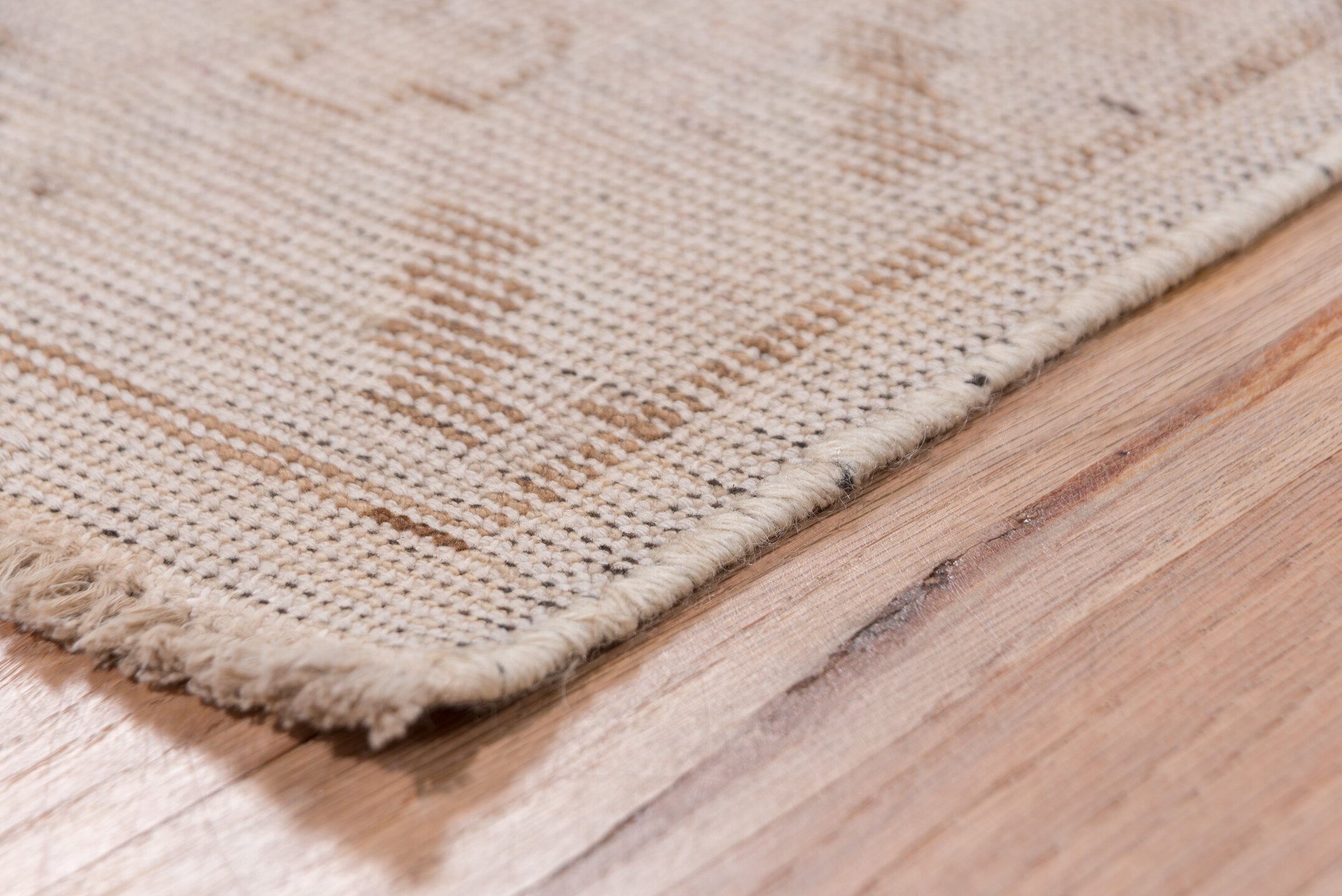 2' x 12' one-of-a-kind handmade vintage Khotan runner rug. Color palette: brown, gray, light gray, off-white, pink, snow