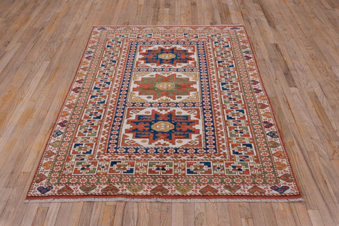 Vintage Kazak Area Rug (4' x 7')