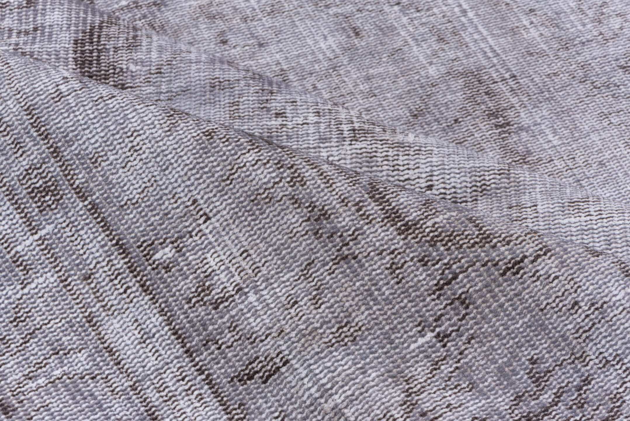 5' x 8' one-of-a-kind handmade vintage Overdyed medium size rug. Color palette: silver, gray, taupe, charcoal, ivory, beige