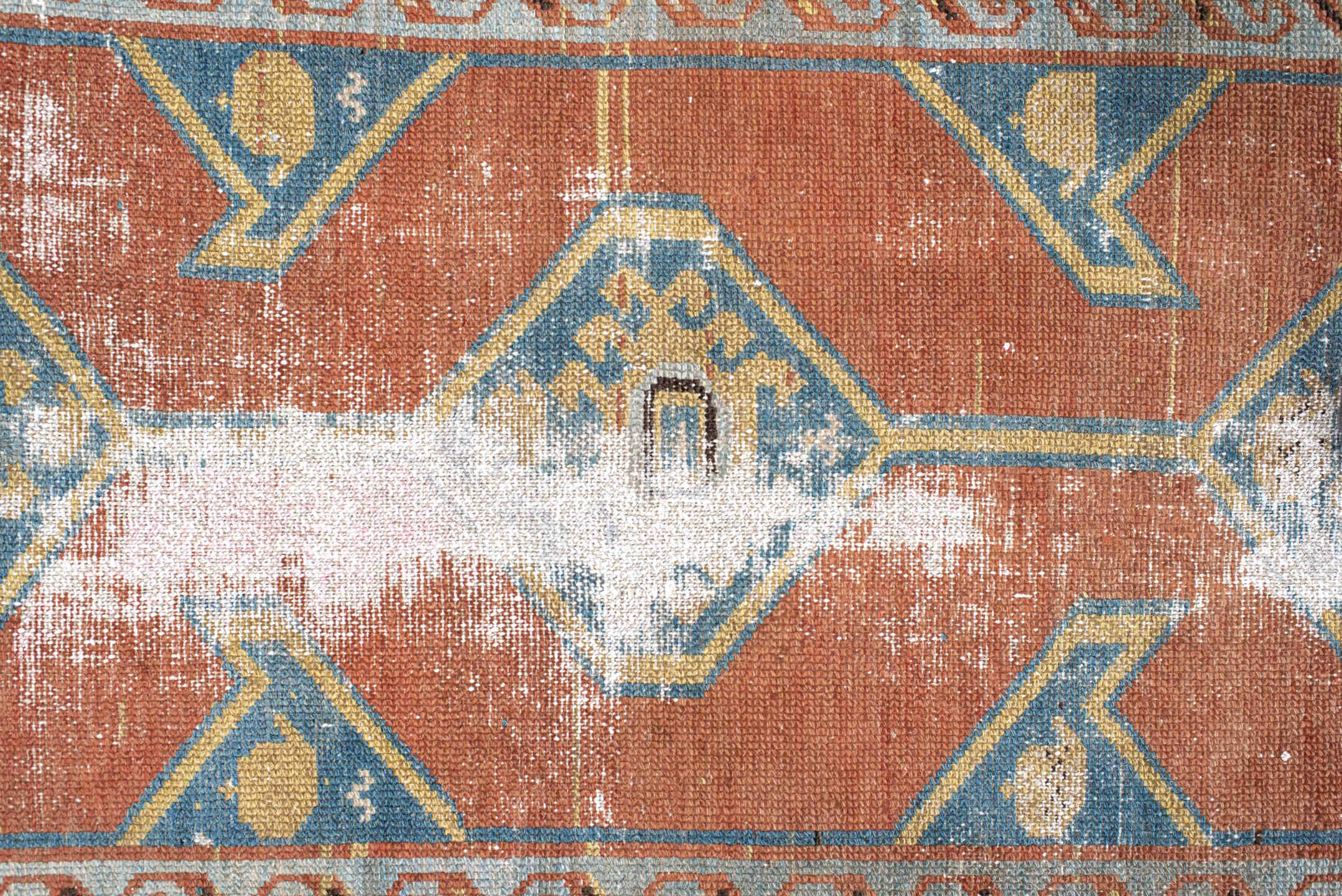 2' x 10' one-of-a-kind handmade vintage NW Persian runner rug. Color palette: black, blue, brown, dark gray, gray