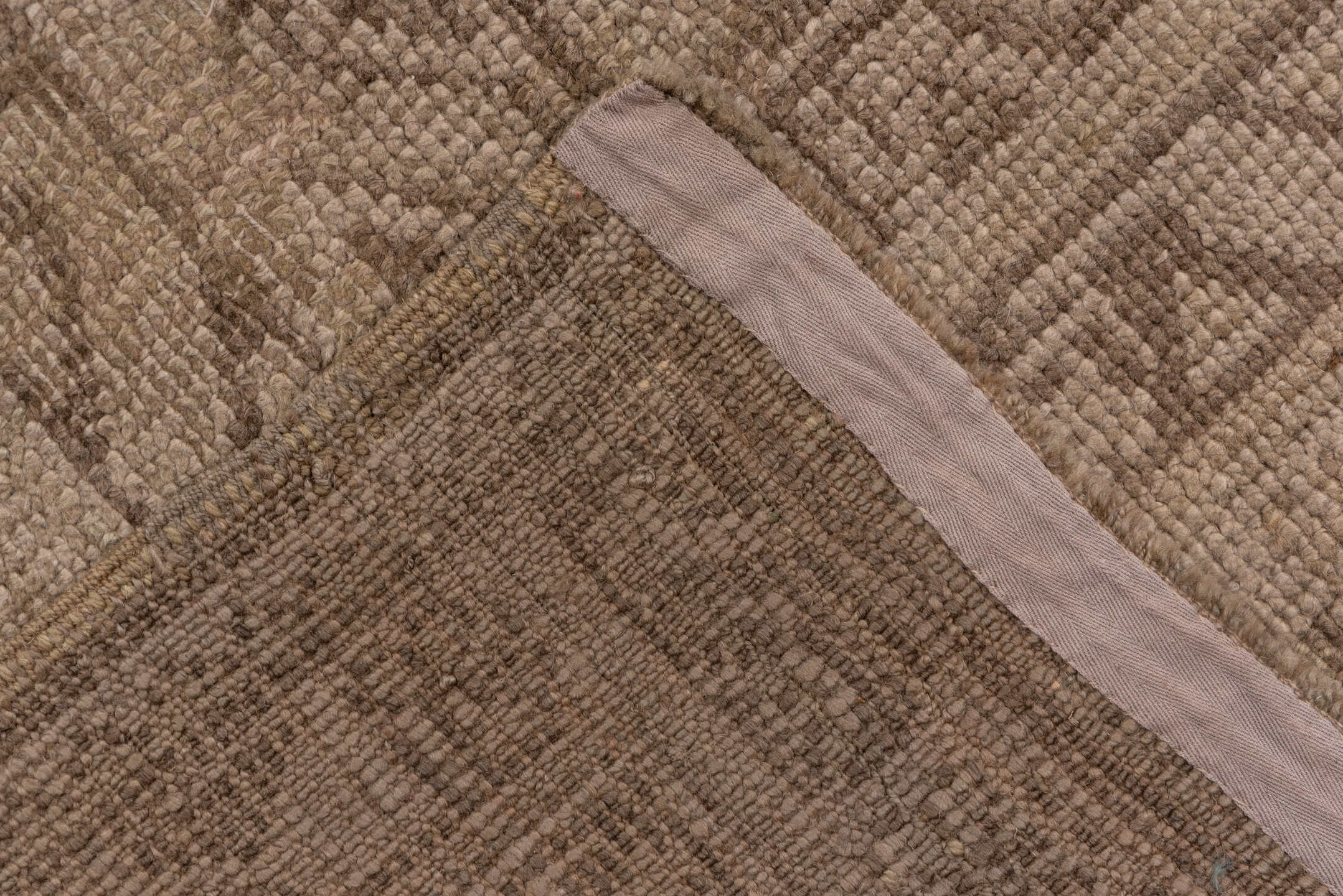 13' x 17' one-of-a-kind handmade antique Oushak oversize rug. Color palette: taupe, beige, camel, brown, ivory, gray