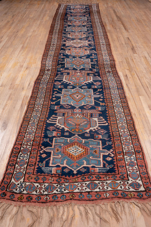 Antique NW Persian Runner Rug (3' x 18')