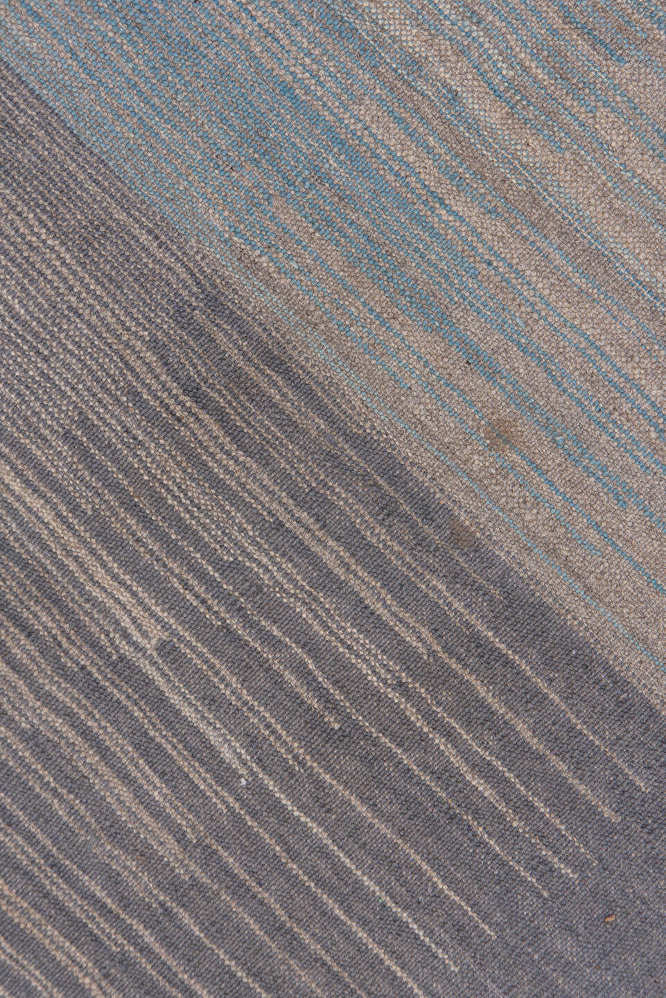 8' x 11' one-of-a-kind handmade vintage Kilim large size rug. Color palette: brown, dim gray, gray, light gray, pink