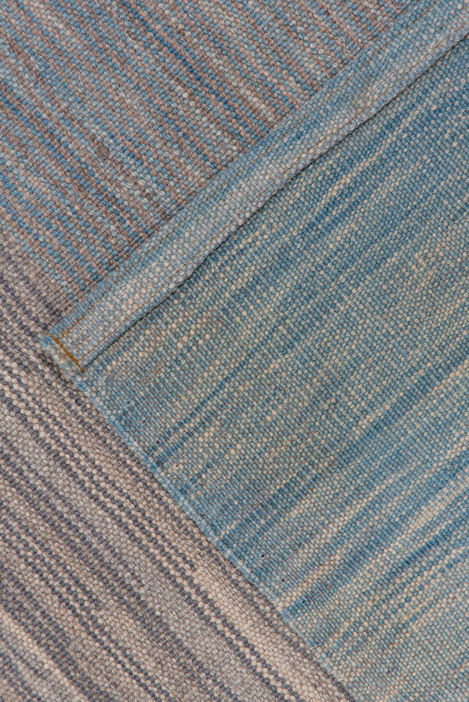 8' x 11' one-of-a-kind handmade vintage Kilim large size rug. Color palette: brown, dim gray, gray, light gray, pink