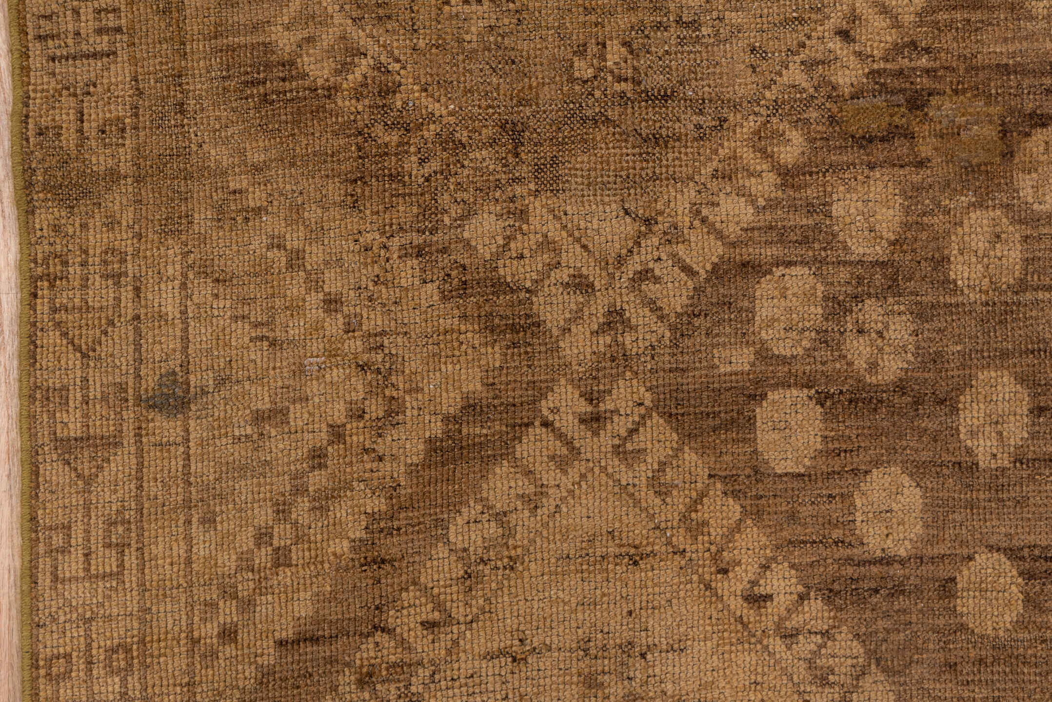 3' x 5' one-of-a-kind handmade antique Shiraz small size rug. Color palette: camel, taupe, brown, tan, beige, ivory, gray