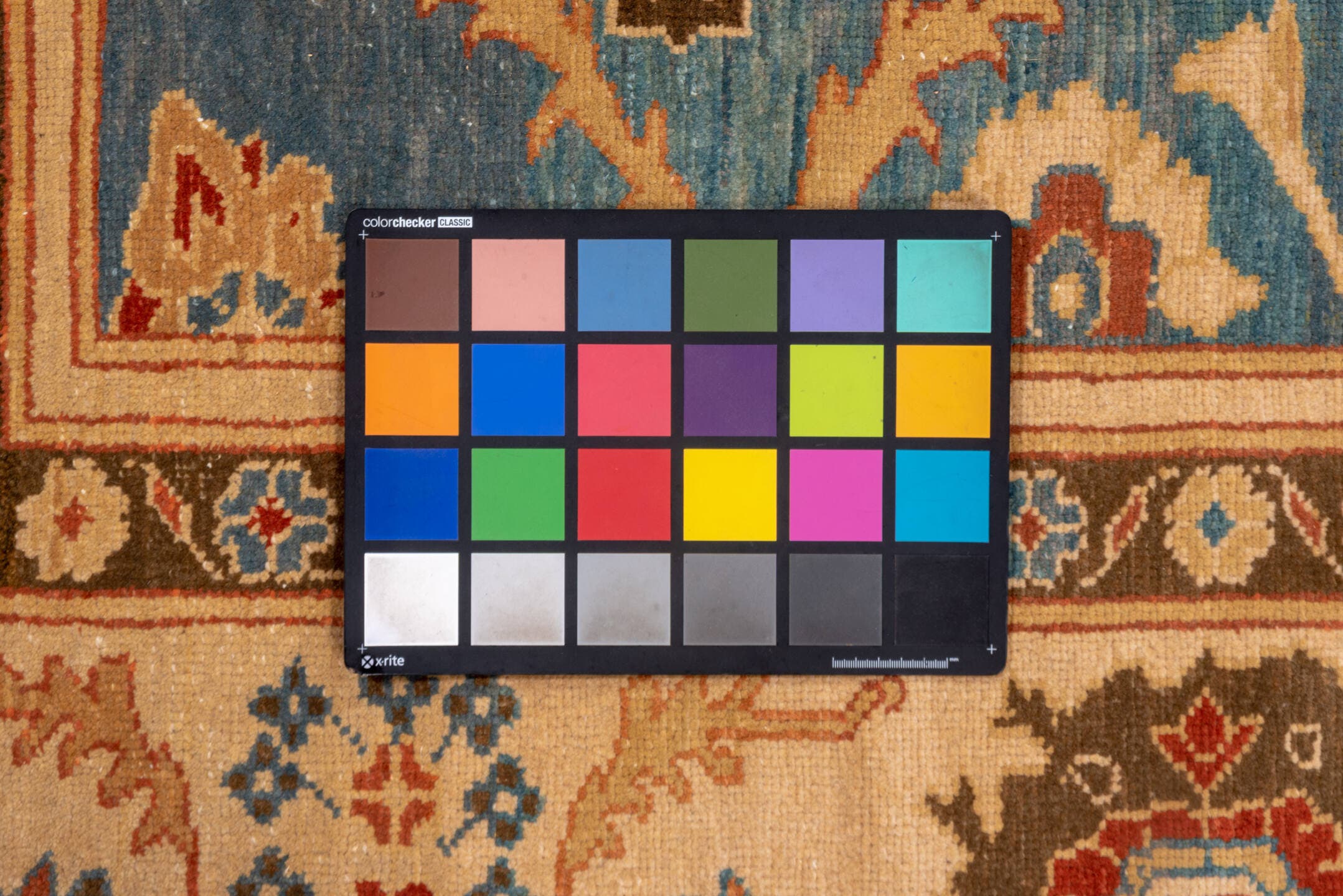 9' x 13' one-of-a-kind handmade vintage Sultanabad large size rug. Color palette: blue, ivory, camel, rust, brown, teal