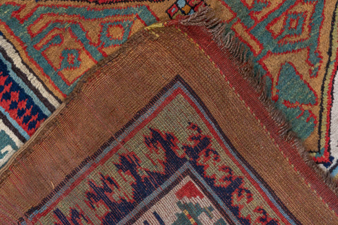 Antique Cam Hamadan Runner Rug (3' x 12')