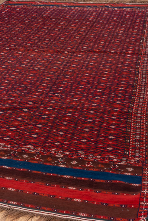 Vintage Flatweave Area Rug (7' x 14')