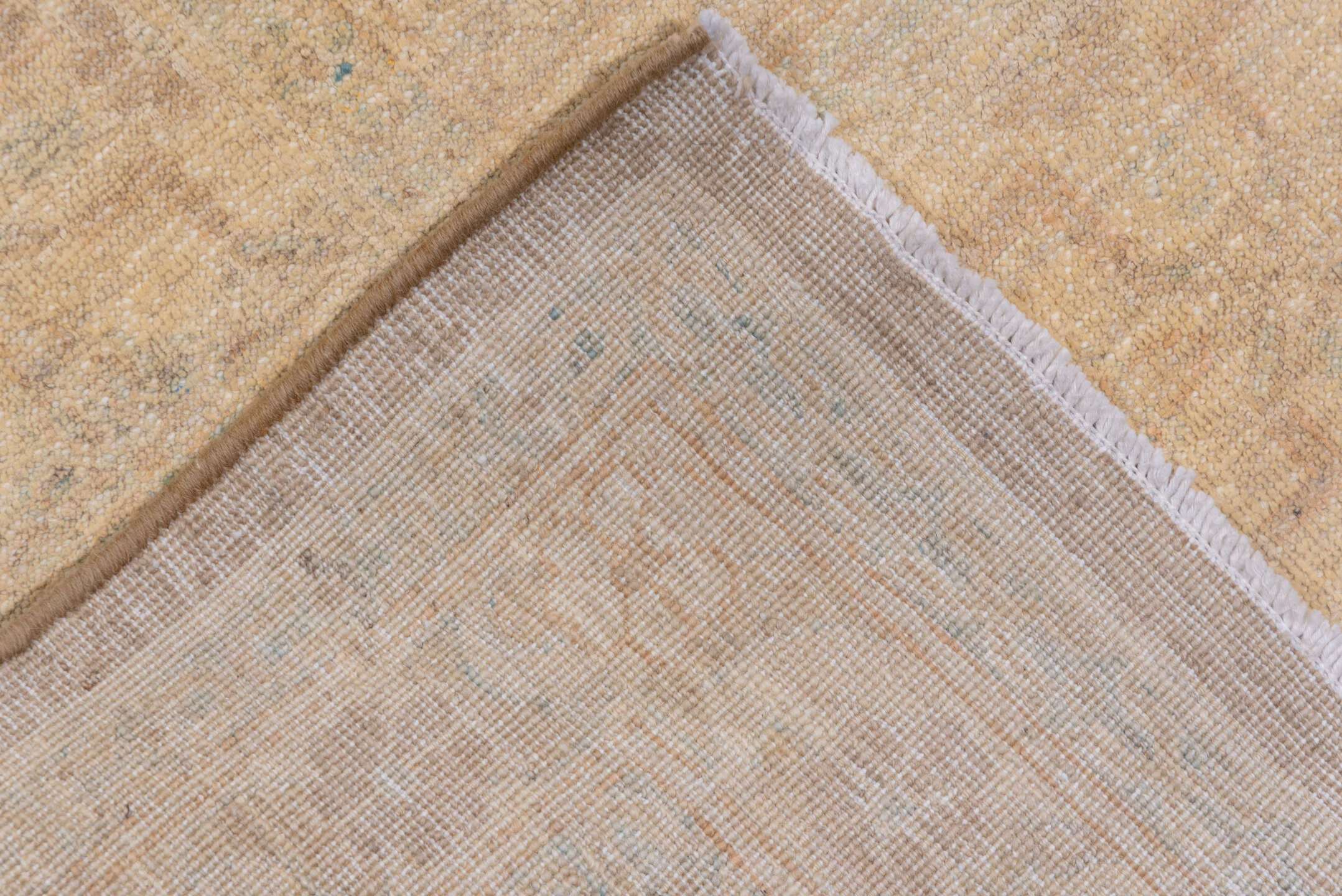 8' x 13' one-of-a-kind handmade vintage Sivas large size rug. Color palette: brown, off-white, orange, gray