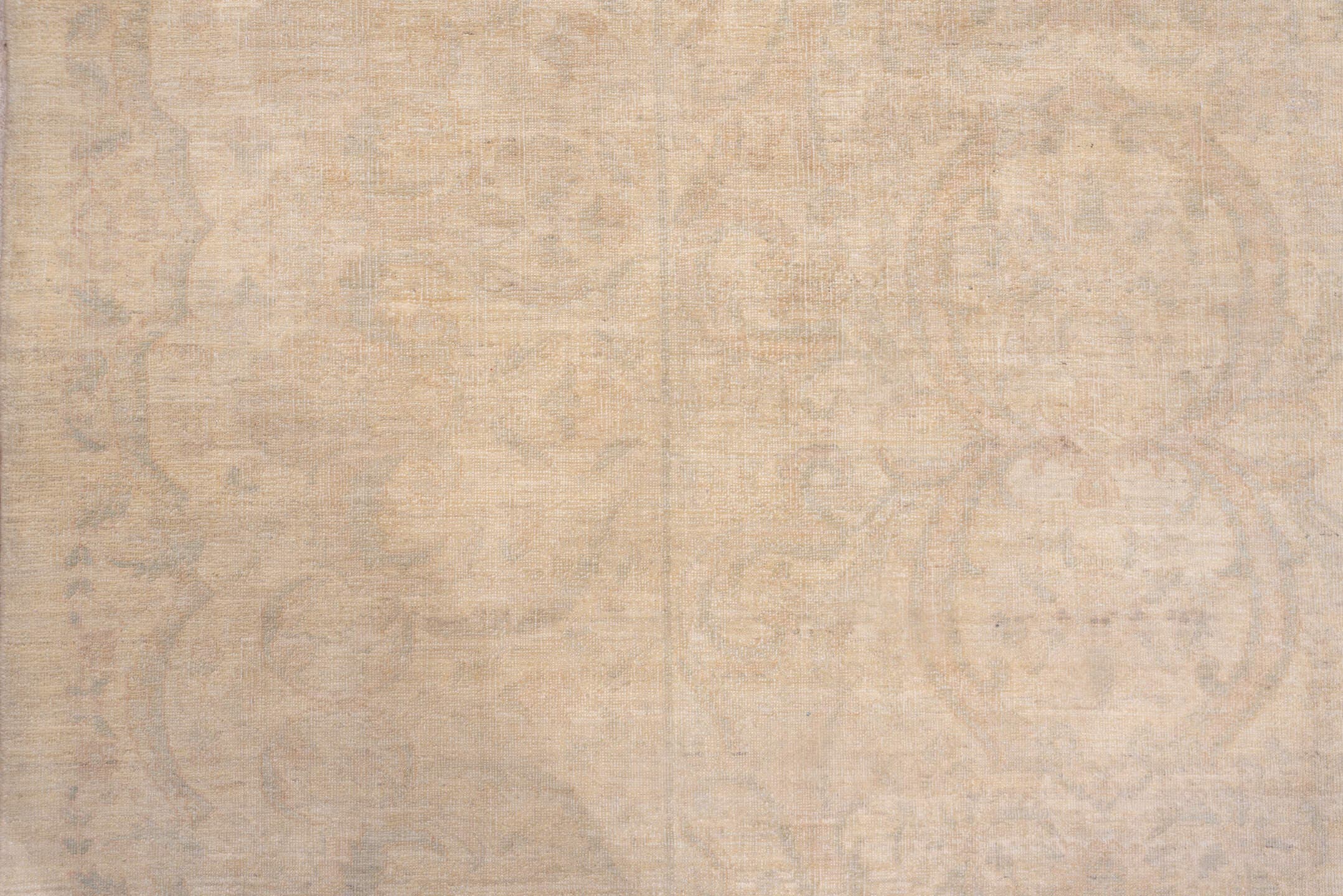 9' x 12' one-of-a-kind handmade vintage Sivas large size rug. Color palette: ivory, taupe, light gray, beige, sand, gray