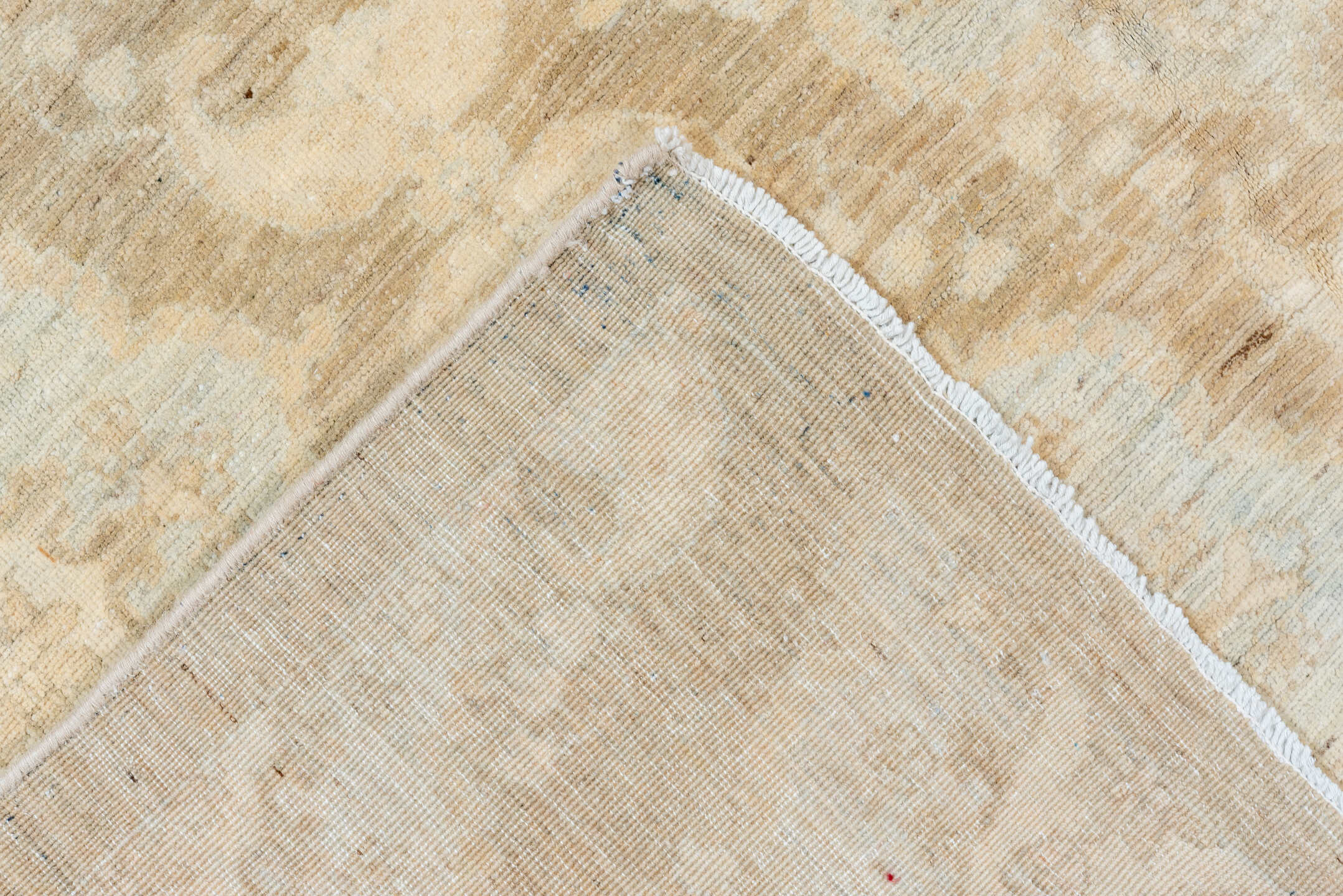 8' x 9' one-of-a-kind handmade vintage Sivas rug. Color palette: beige, ivory, cream, pale blue, taupe, light blue, gray