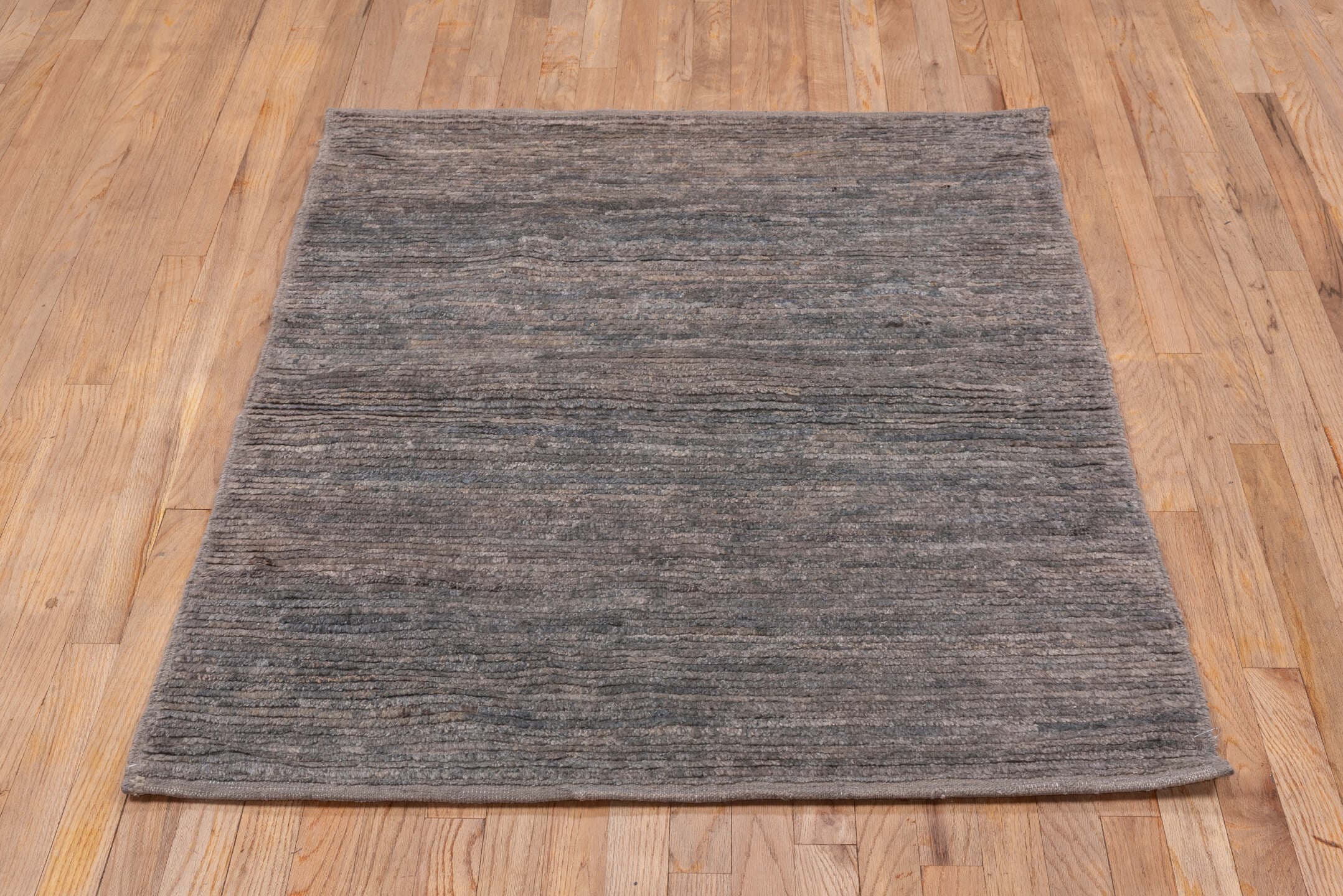 3' x 4' one-of-a-kind handmade vintage Tulu small size rug. Color palette: taupe, gray, charcoal, greige, beige, black