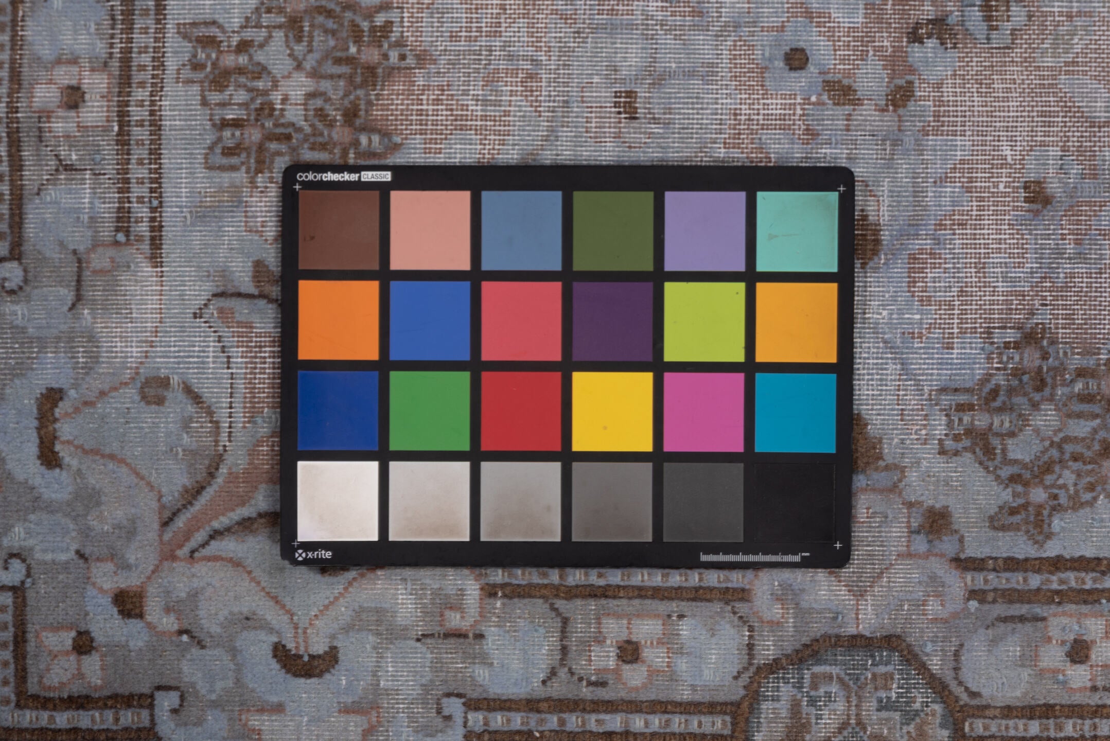 9' x 13' one-of-a-kind handmade vintage Distressed large size rug. Color palette: taupe, powder blue, dusty rose, slate