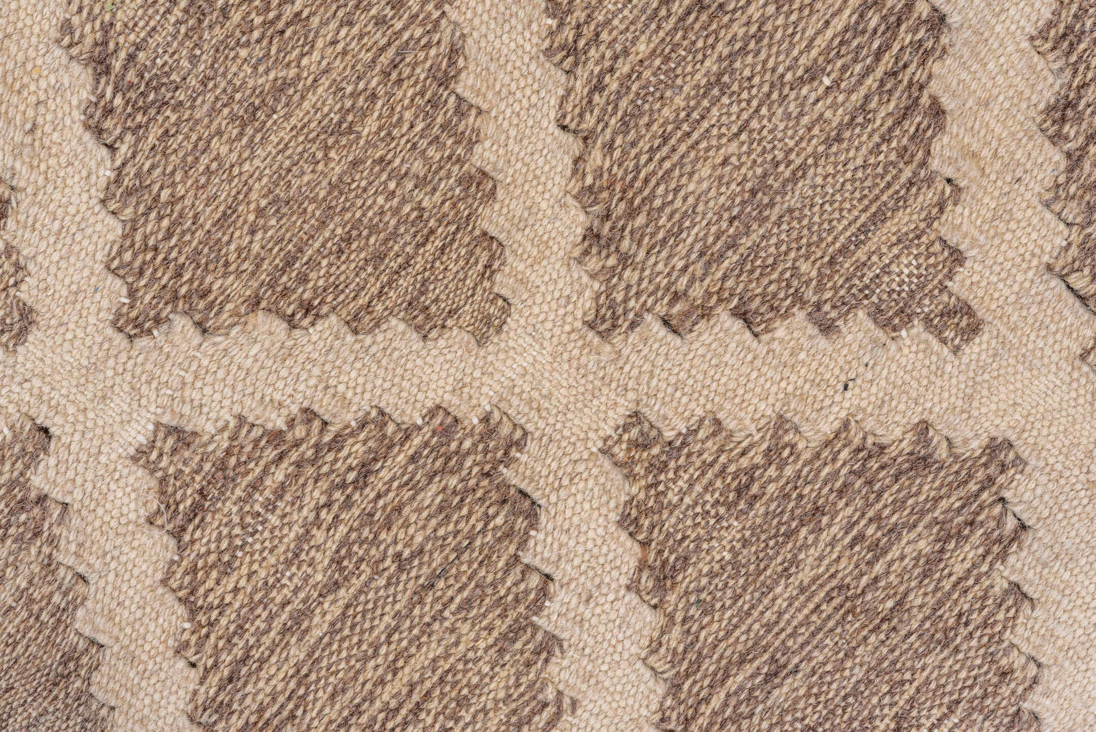 3' x 5' one-of-a-kind handmade vintage Kilim small size rug. Color palette: ivory, taupe, beige, gray