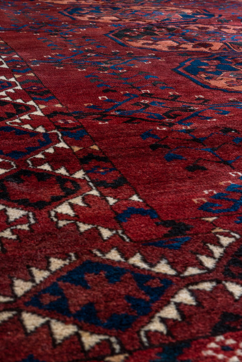 Antique Afghan Area Rug (6' x 7')