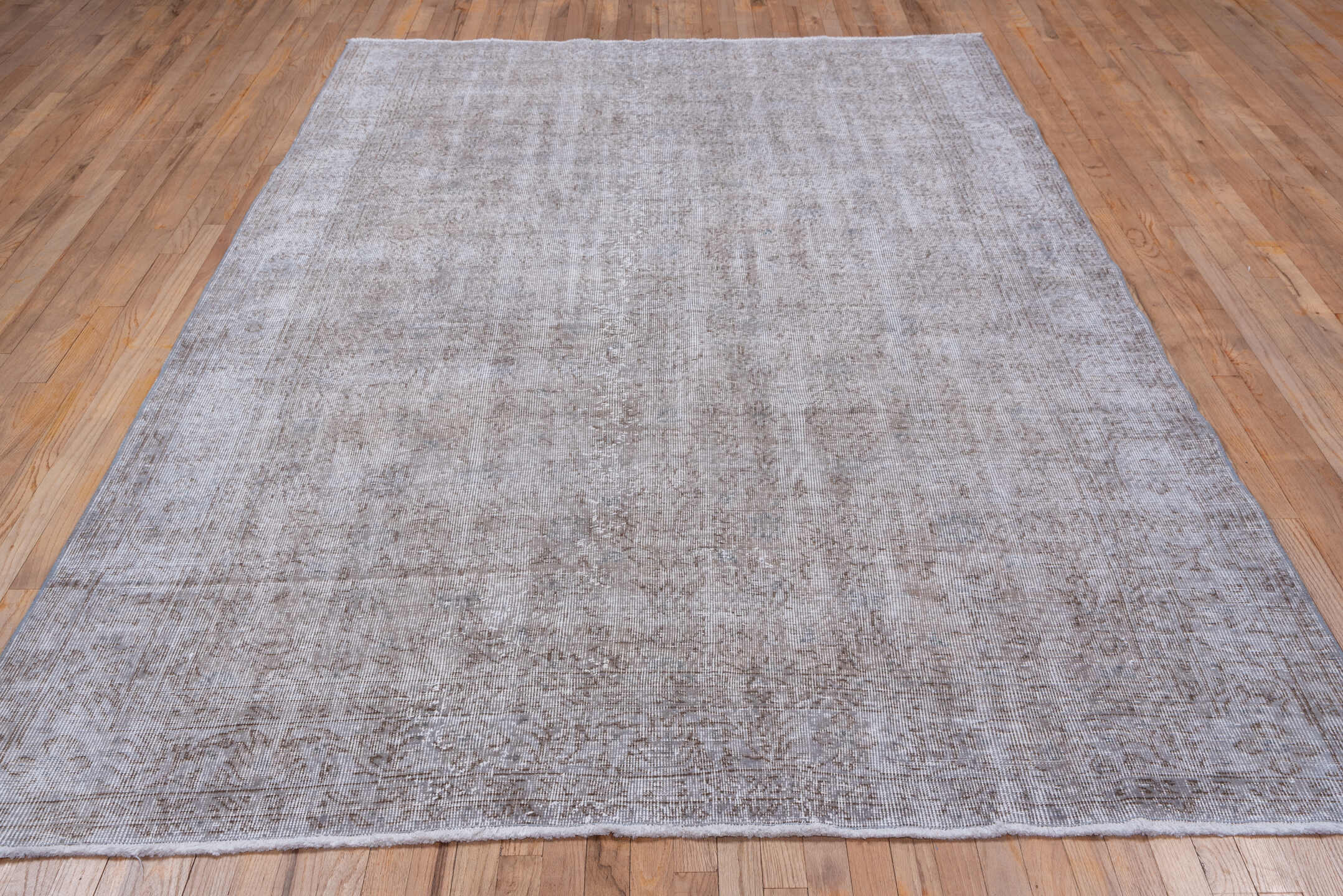 6' x 10' one-of-a-kind handmade vintage Sparta large size rug. Color palette: ivory, taupe, beige, stone, light gray, gray