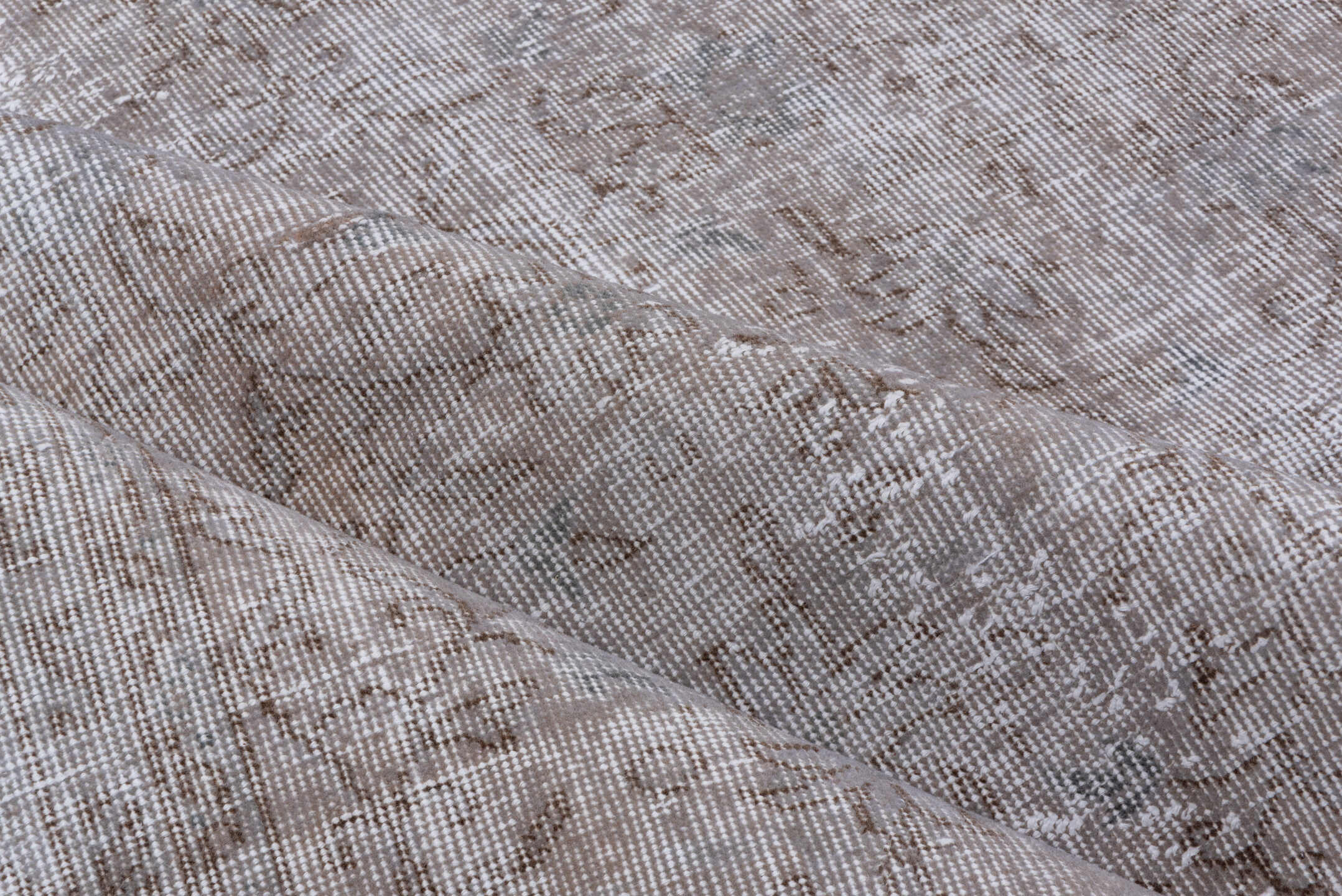 6' x 10' one-of-a-kind handmade vintage Sparta large size rug. Color palette: ivory, taupe, beige, stone, light gray, gray