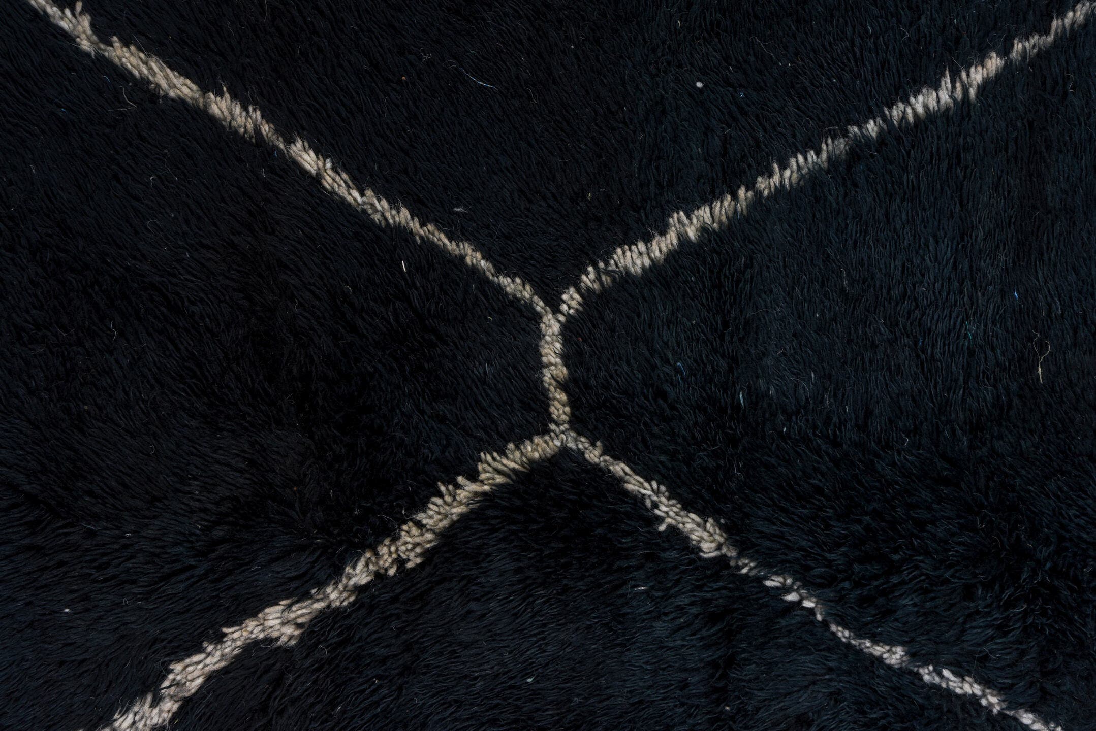 9' x 12' one-of-a-kind handmade vintage Moroccan large size rug. Color palette: charcoal, ivory, slate, taupe, gray, black