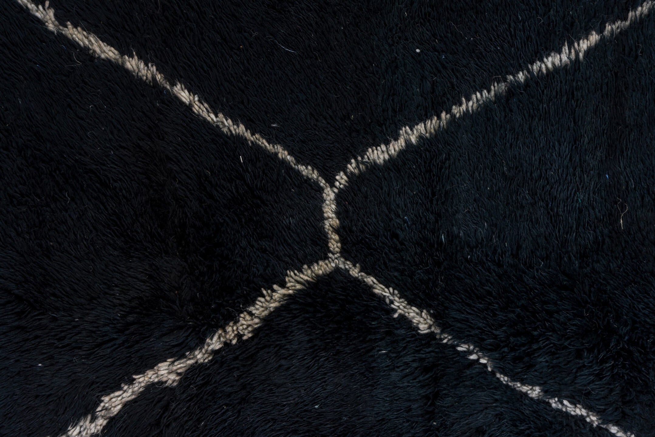 9' x 12' one-of-a-kind handmade vintage Moroccan large size rug. Color palette: charcoal, ivory, slate, taupe, gray, black