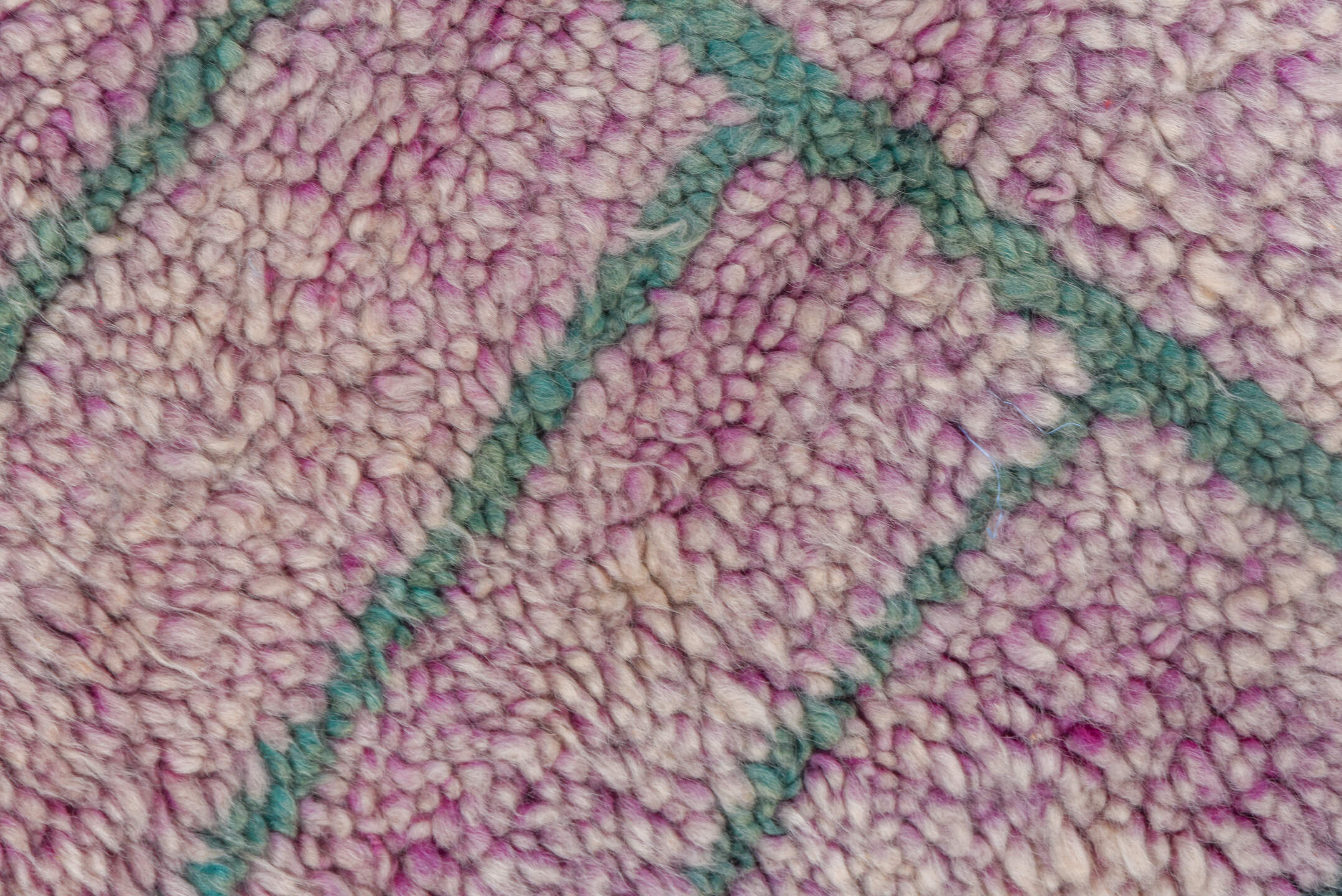 5' x 6' one-of-a-kind handmade vintage Moroccan rug. Color palette: brown, gray, light gray, pink, red