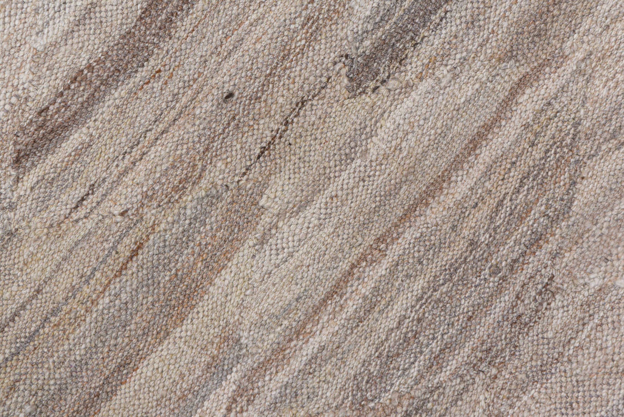 8' x 12' one-of-a-kind handmade vintage Kilim large size rug. Color palette: ivory, taupe, beige, cream, greige, stone, gray