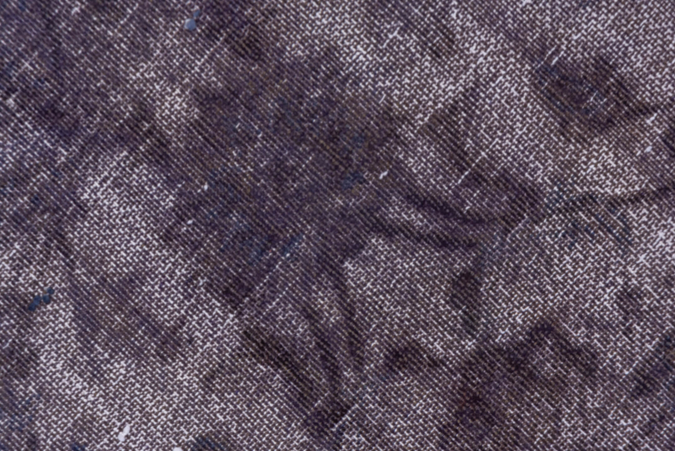 9' x 13' one-of-a-kind handmade vintage Sparta large size rug. Color palette: violet, lavender, charcoal, taupe, ivory, pink