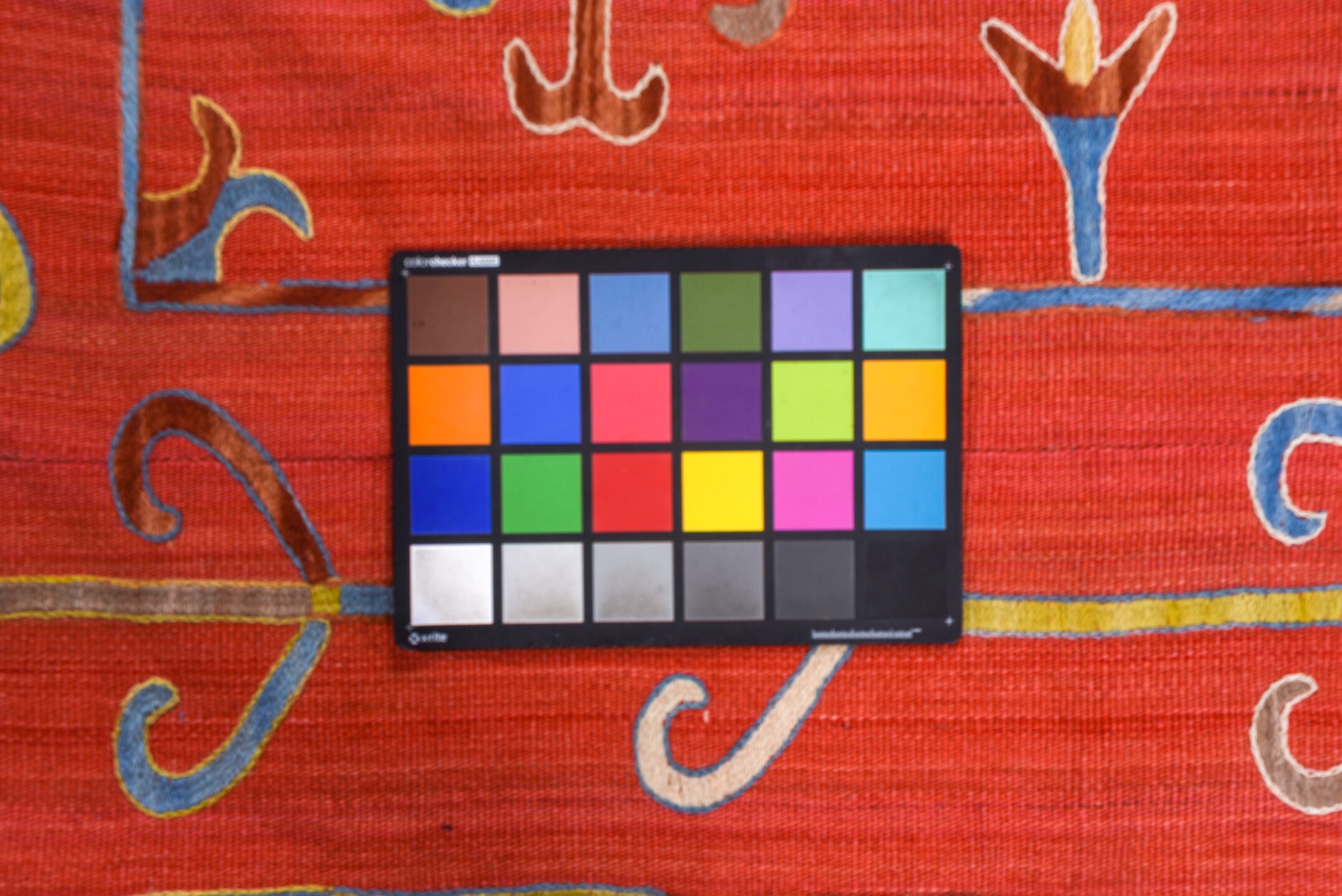 7' x 8' one-of-a-kind handmade vintage Kilim rug. Color palette: coral, sky blue, ivory, gold, rose, taupe, terracotta